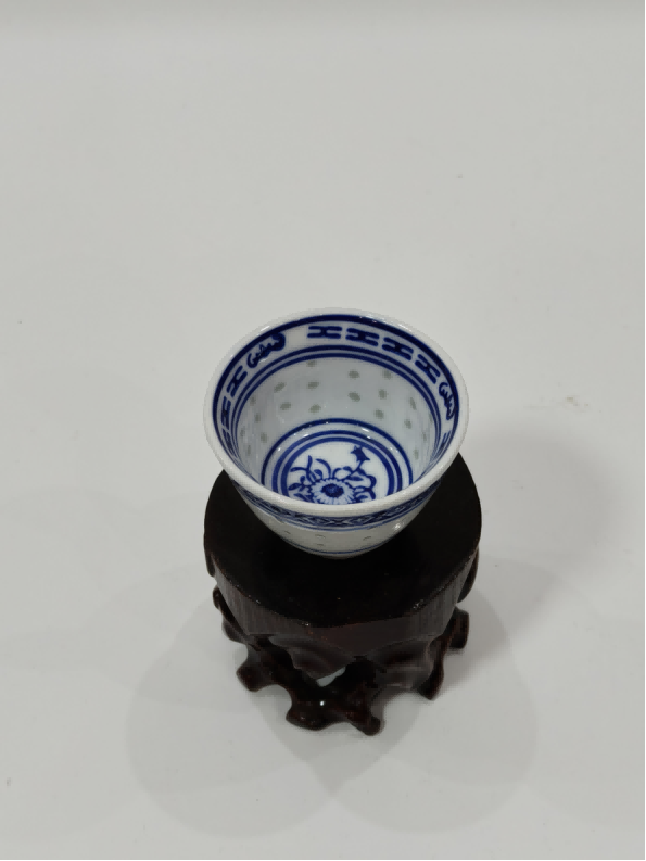 Blue and White Liling Double-Cylinder Cup
