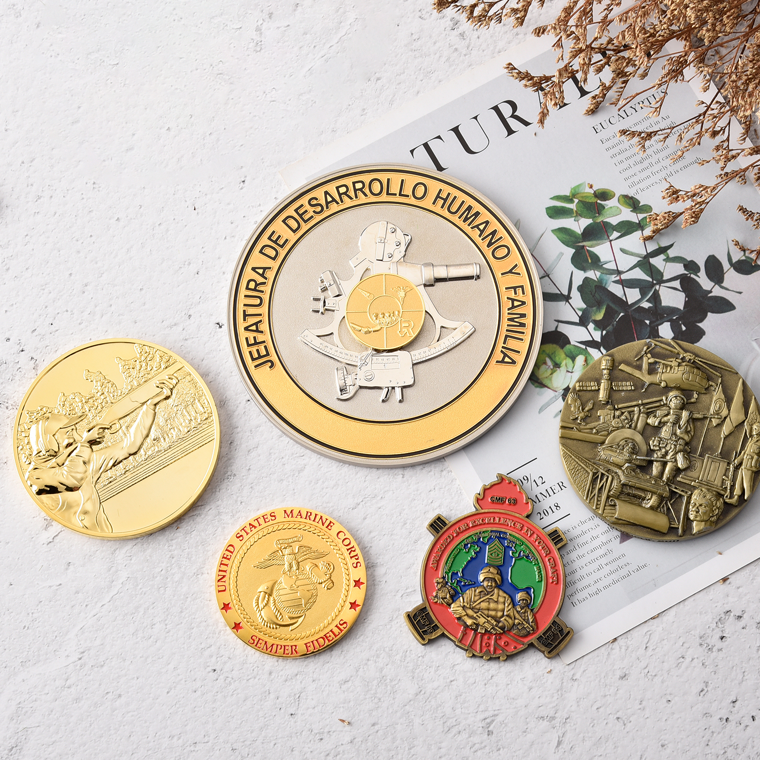42 Years Metal Coin OEM Factory