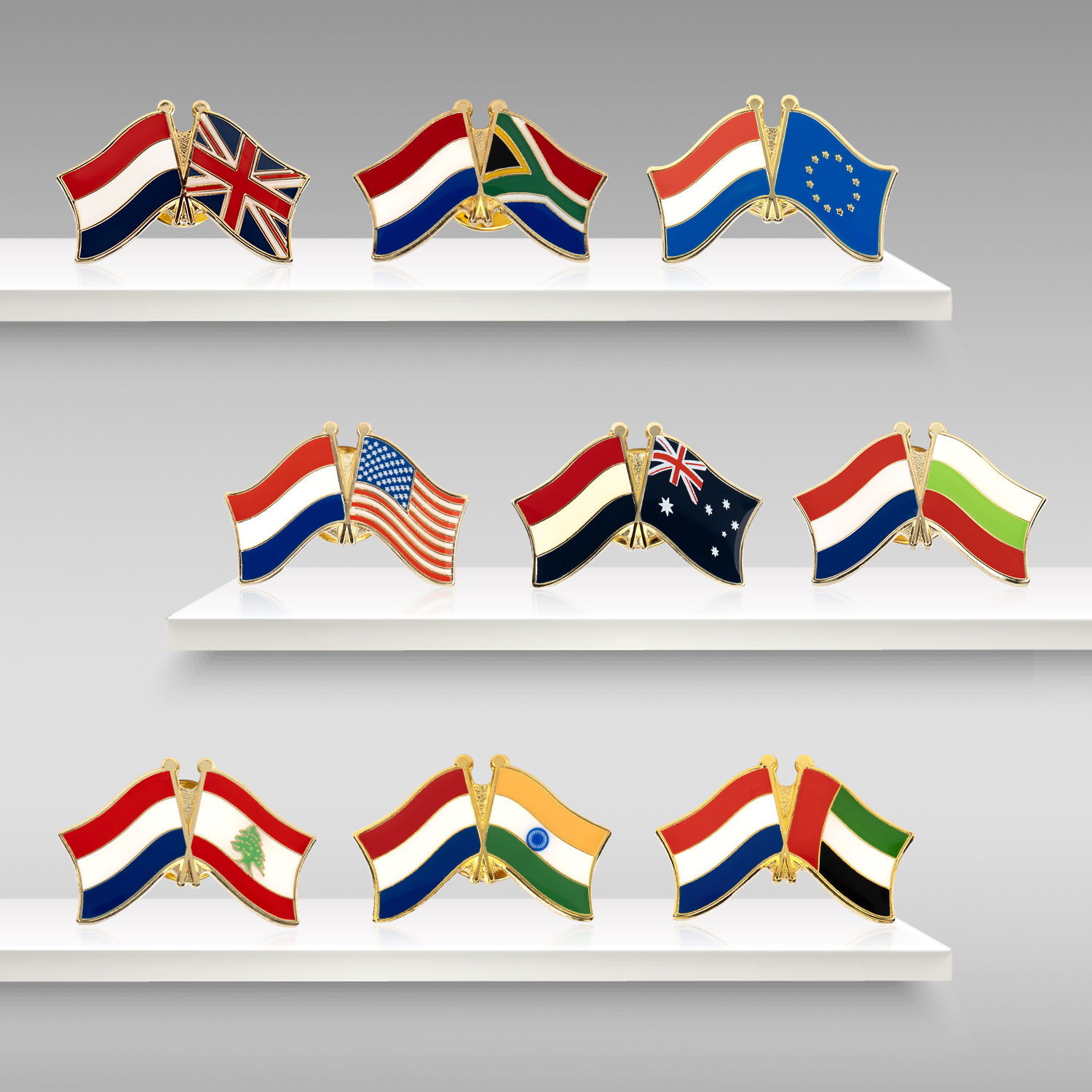 Custom Enamel Flag Lapel Pins