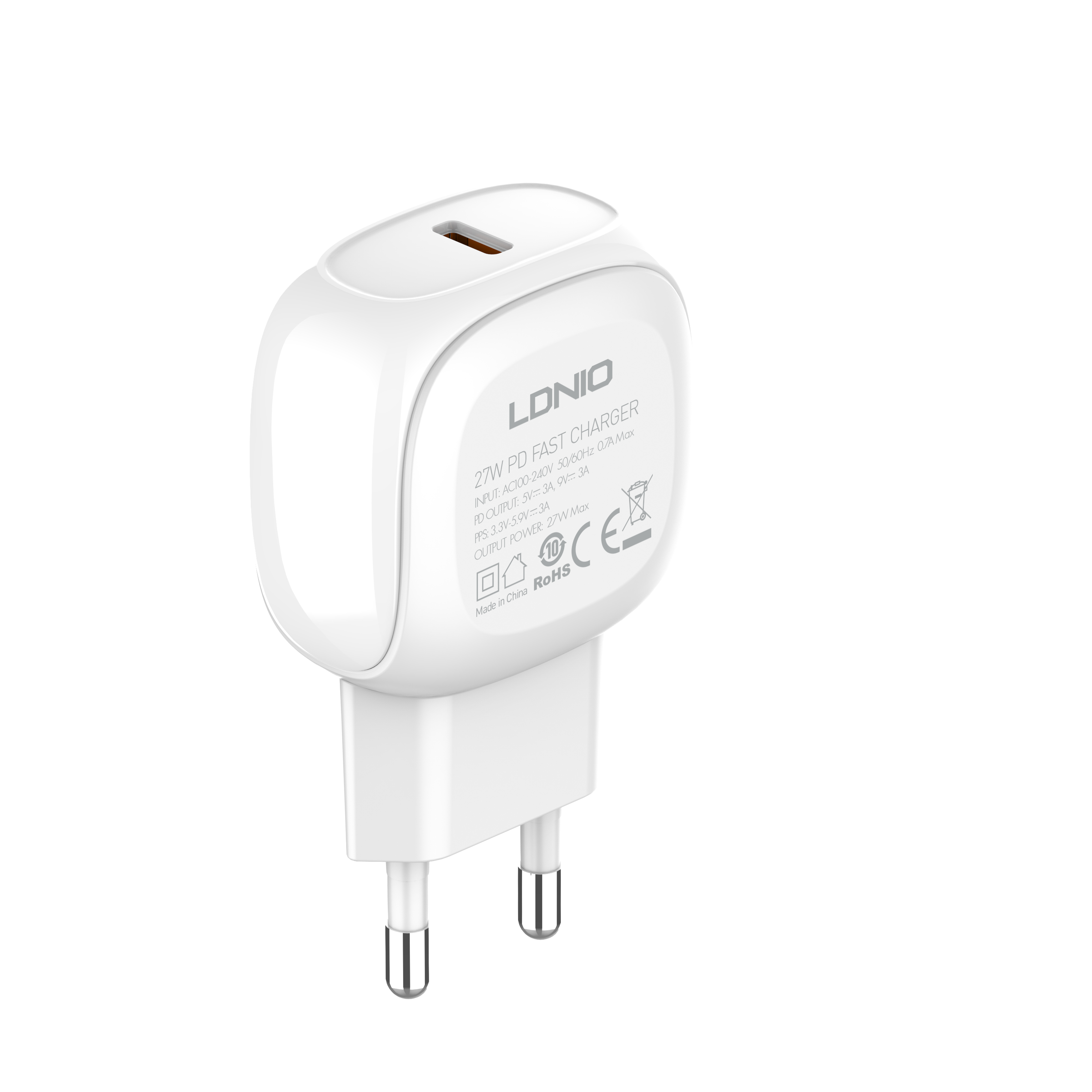 27W Fast Charger ,EU/US/UK Plug