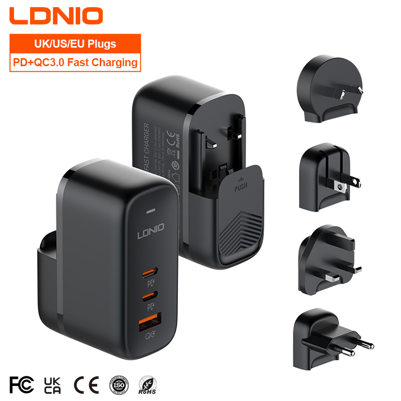65W Fast Charger ,EU/US/UK Plug