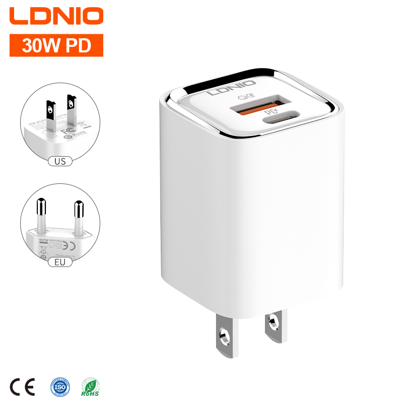 LDNIO A2317C 30W Charger Wholesale Android Pd QC3.0 Charging Mobile Phone Chargers Wall Charger