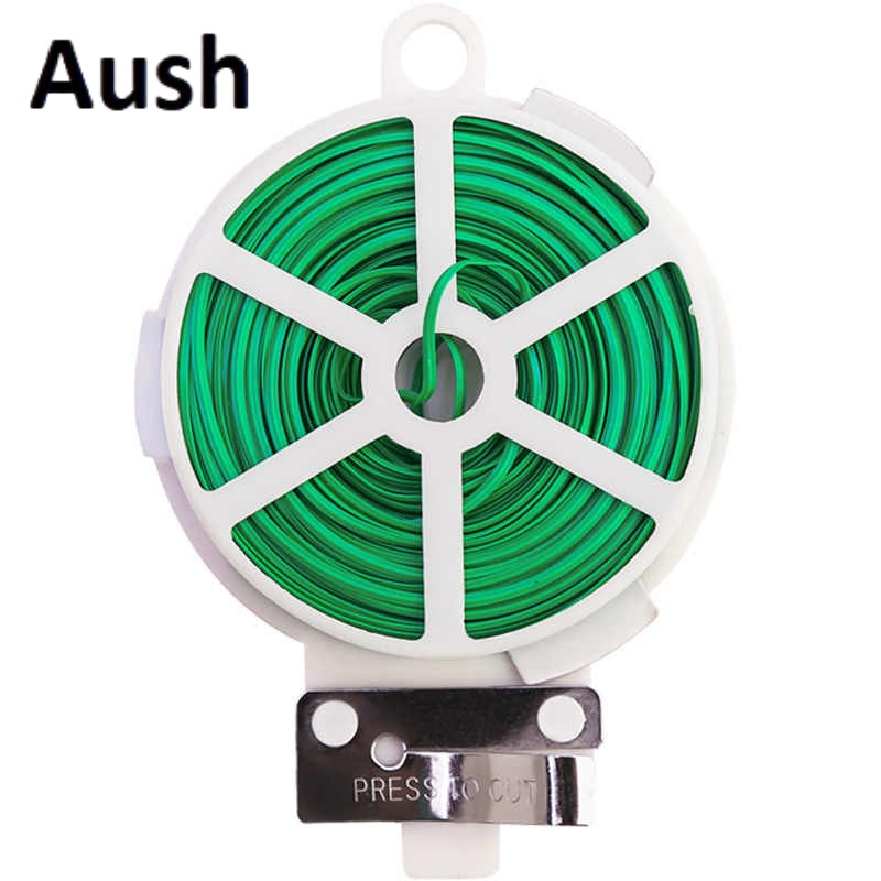 Green Wire Plant Ties