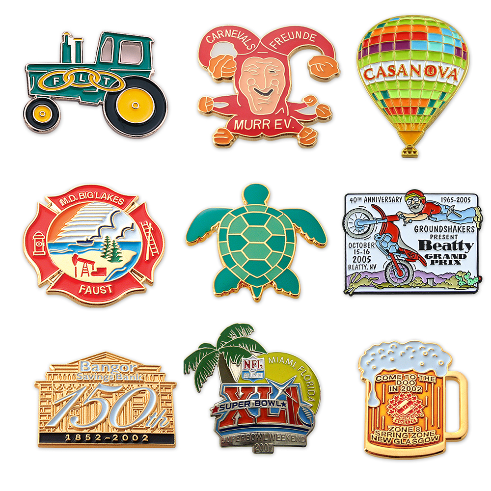 High-Quality Promotional Soft Enamel Badges Customization