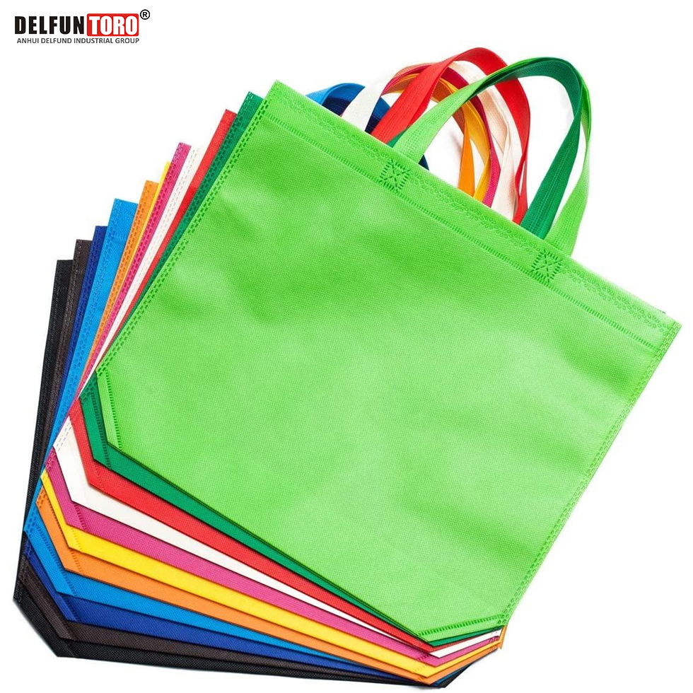 Eco friendly tote bags waterproof pp woven shopping bag recyclable non woven grocery tote bag