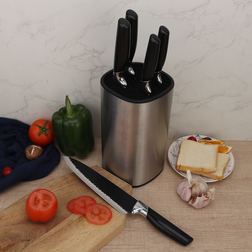 Hip-home 2026 Black Non-Stick Hammer Kitchen Knife Set for Meat Vegetable