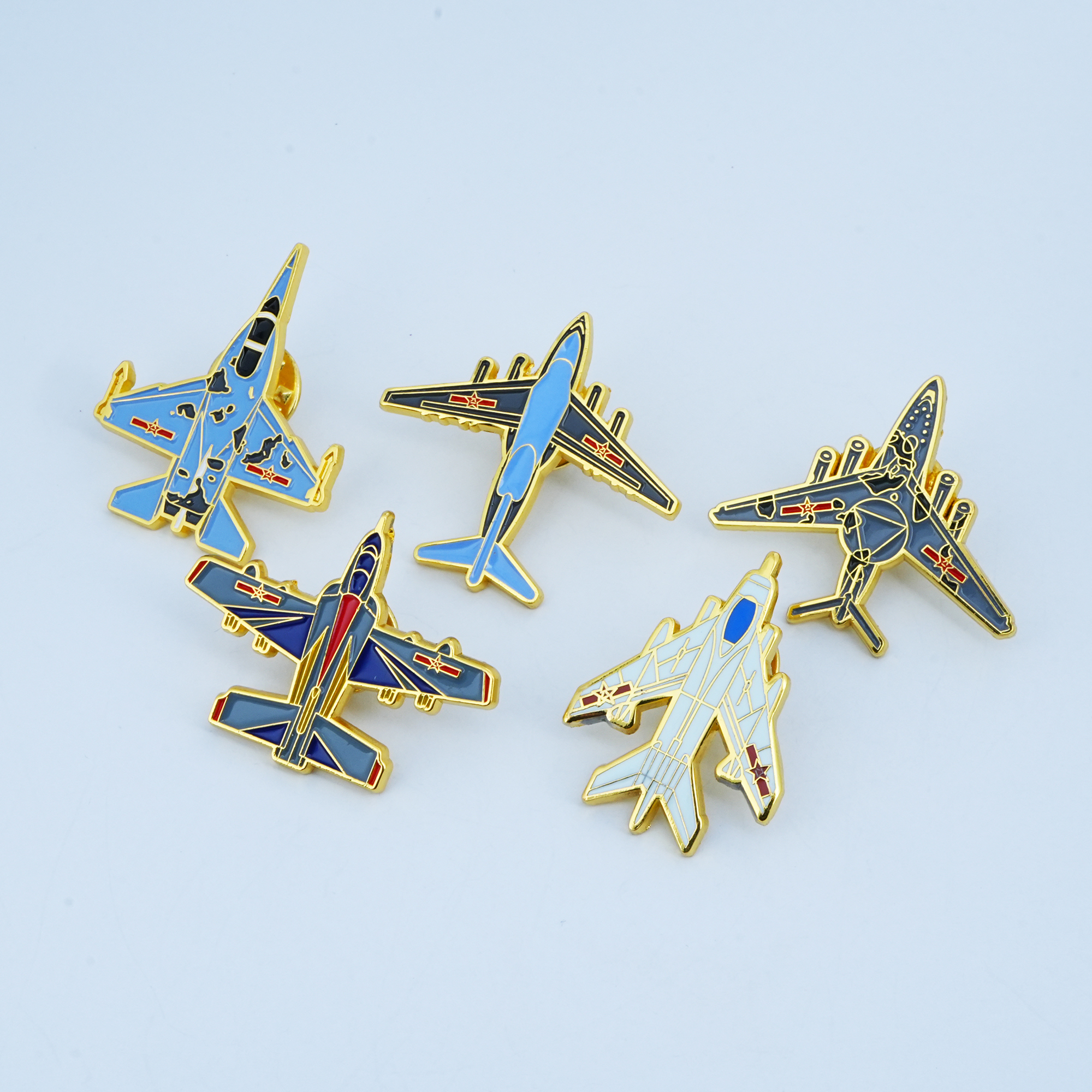 Soft Enamel Aircraft Pin Badge Manufacturer