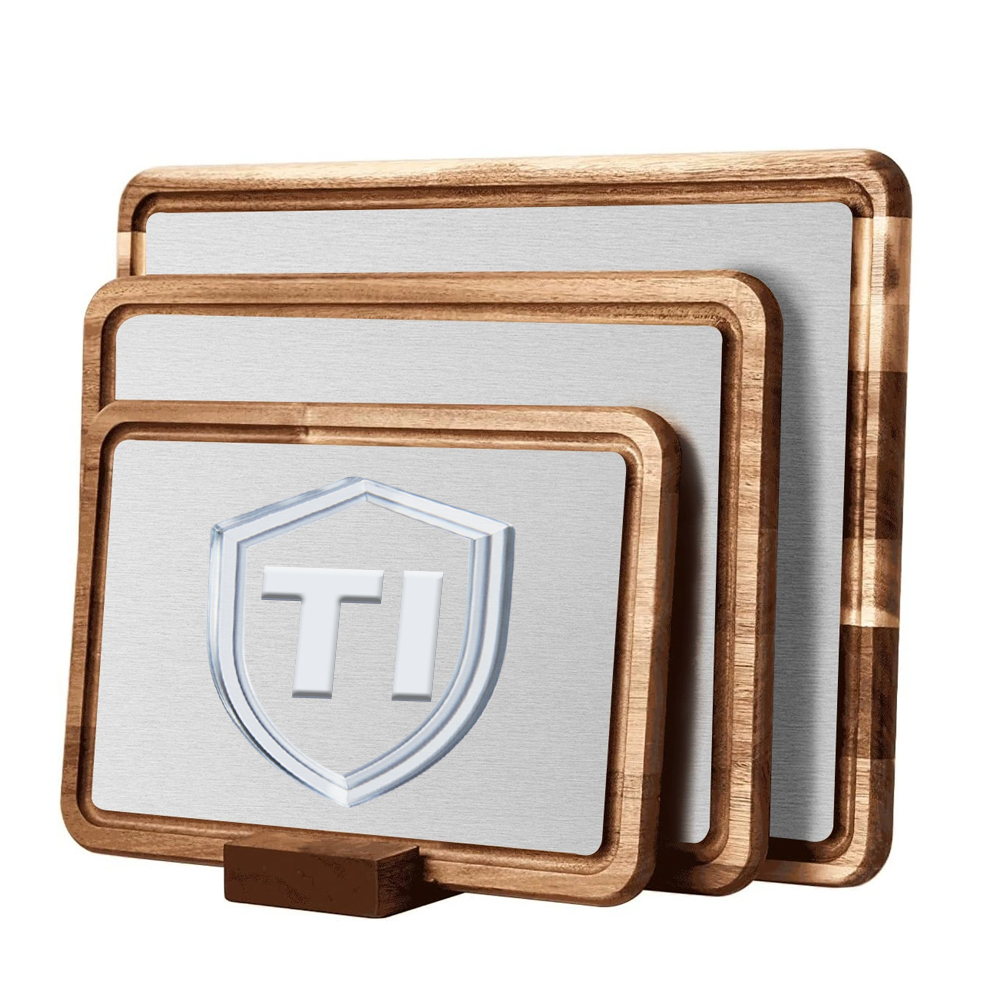 Hip-home 2026 Trending Product Pure Titanium Cutting Board Meat 2 In 1 Bamboo Chopping Board