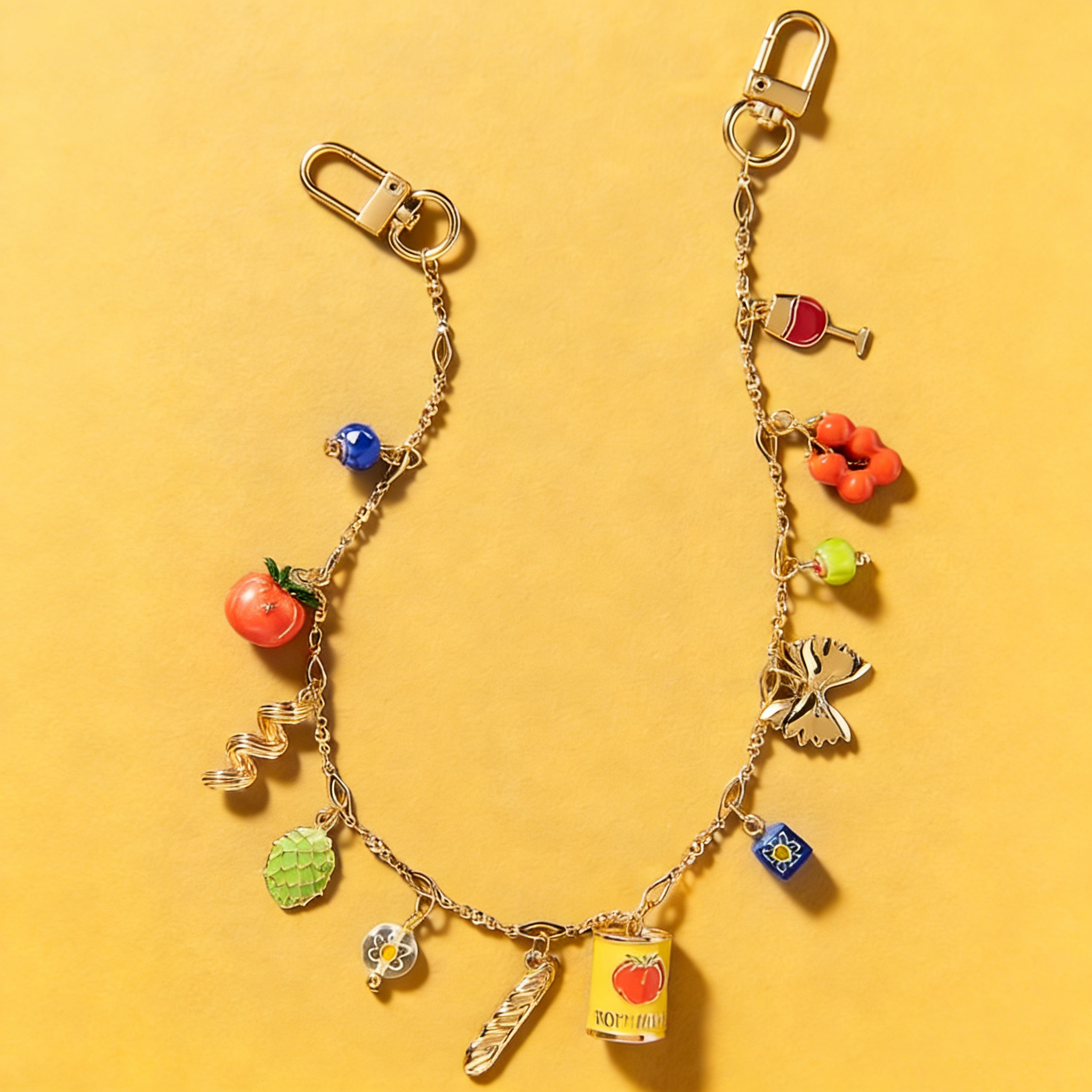 Customizable Promotional Metal Enamel Charm Chains