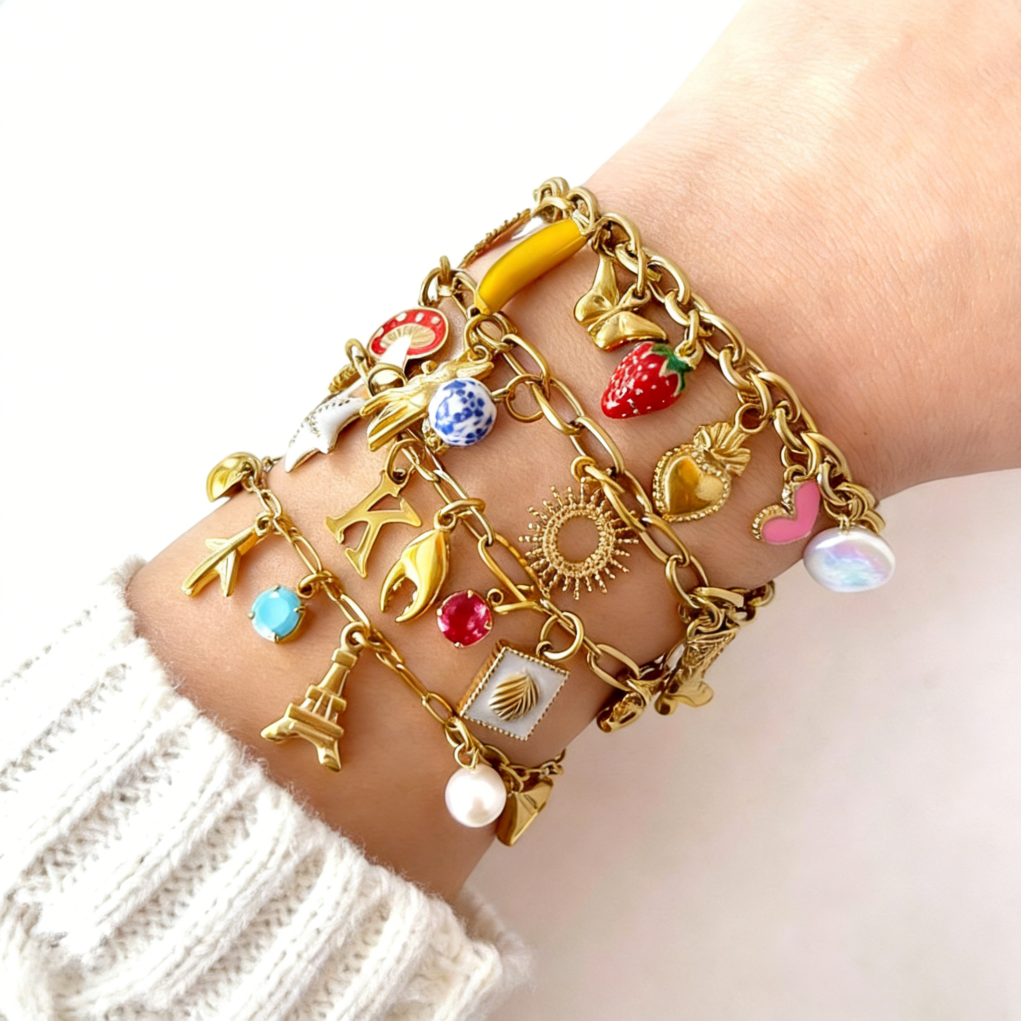 Custom Zinc Alloy Charms bracelets Pendants Necklaces