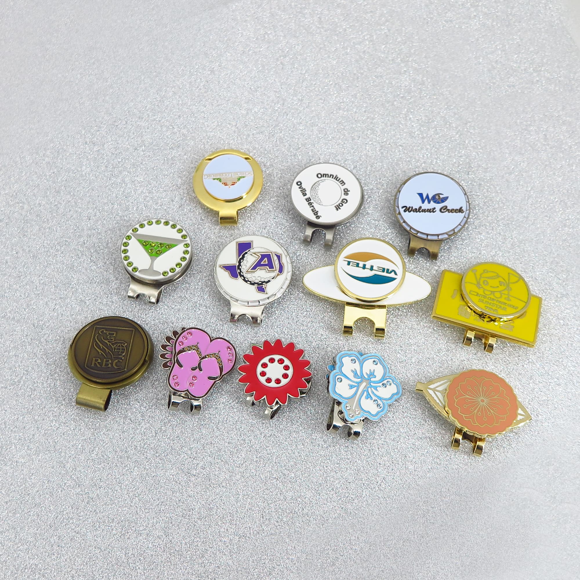 Wholesale Custom Golf Ball Hat Clips Money Clips