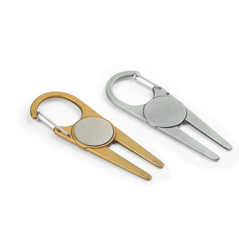 Custom Carabiner Hook Design Goft Divot Tools with Ball Markers