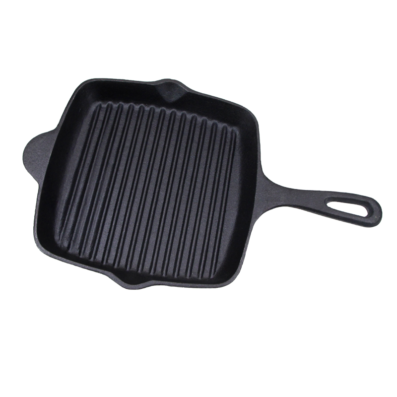 Cast Iron Square Bbq Steak Grill Pan BBQ Fry Pans cast iron cookware