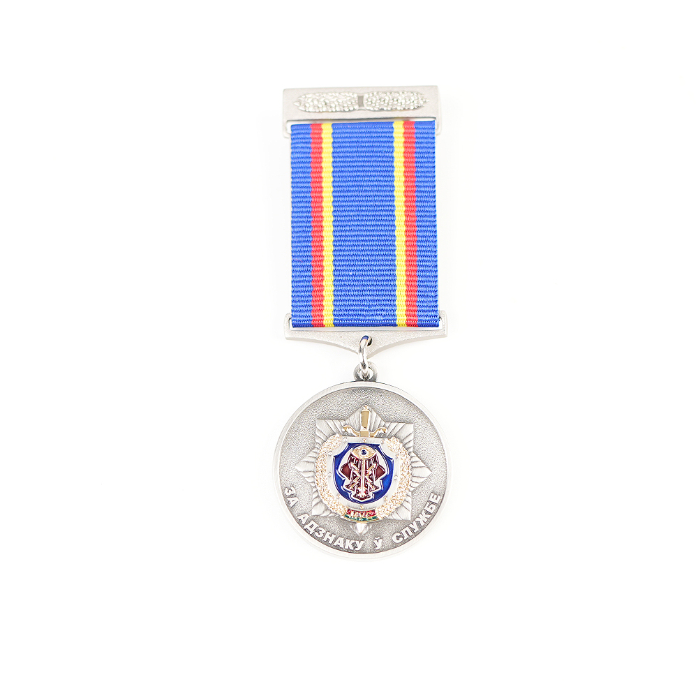 High Quality Custom Hard Enamel Medallion With Ribbon