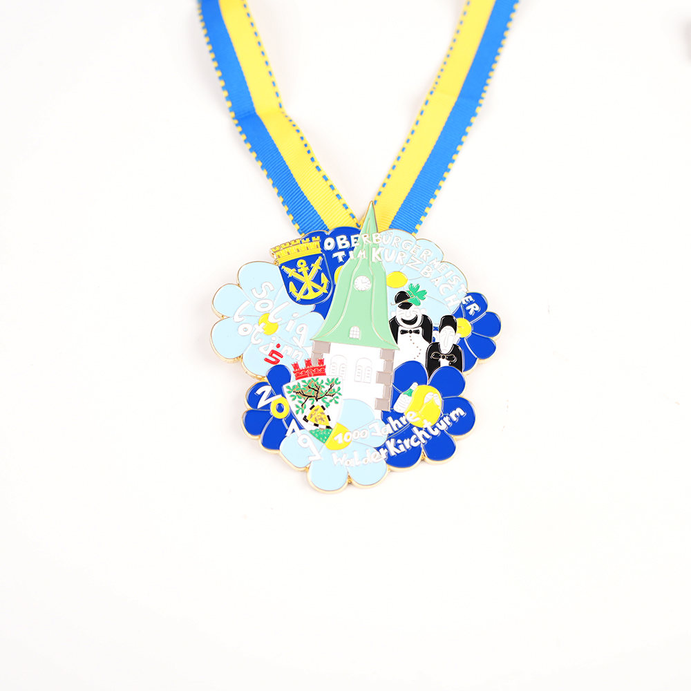 Custom Logo Die-Cast Soft Enamel Medals for Sports Events