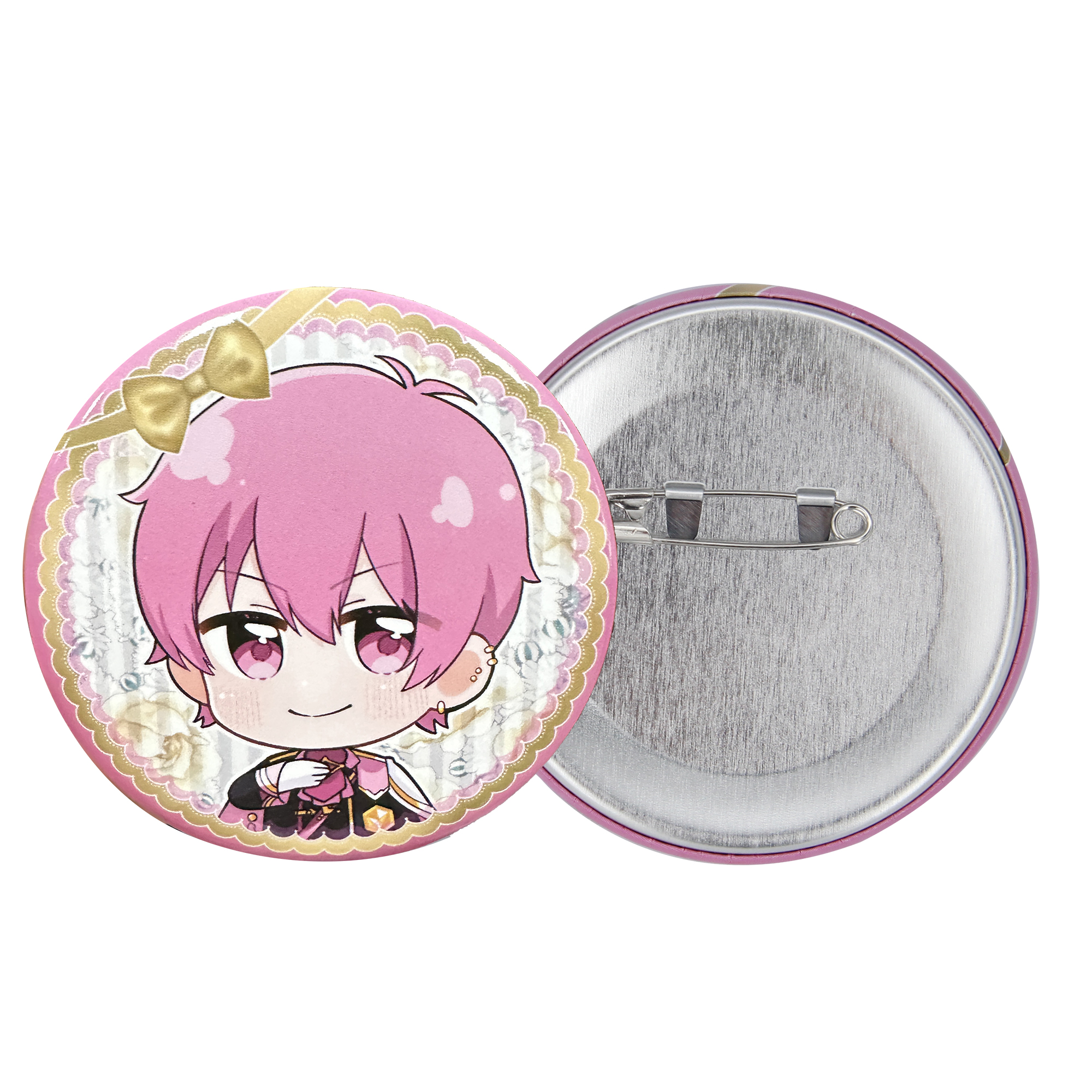 Cheap Custom Button Badges with Brushed, Holographic, and Matte Finishes
