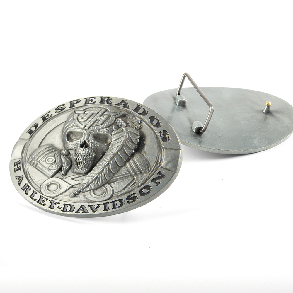 Custom 3D Relief Zinc Alloy Belt Buckle