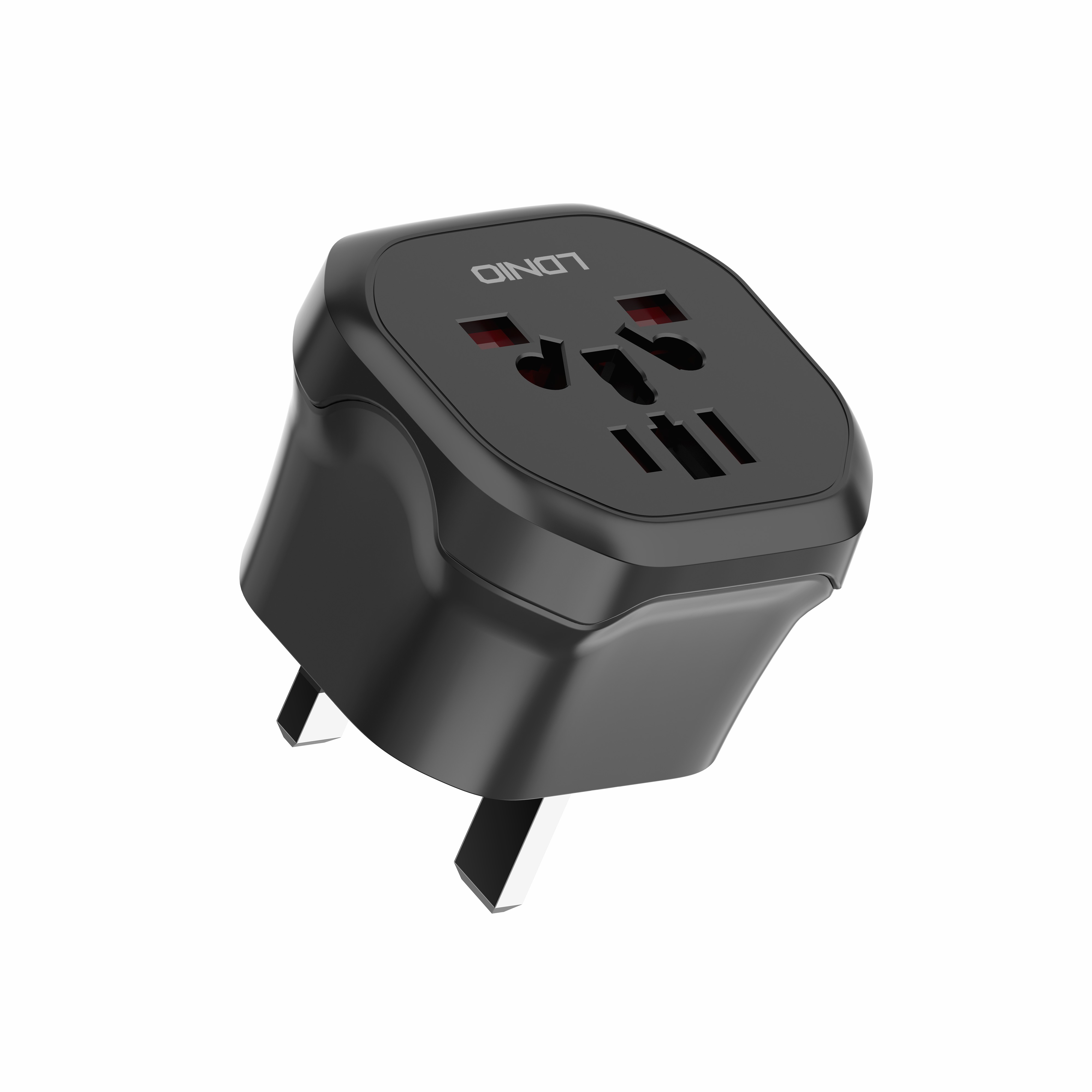 LDNIO Z7 Travel Power Adapter World Universal Extension Socket with 3 Usb Charger Travel Adaptor