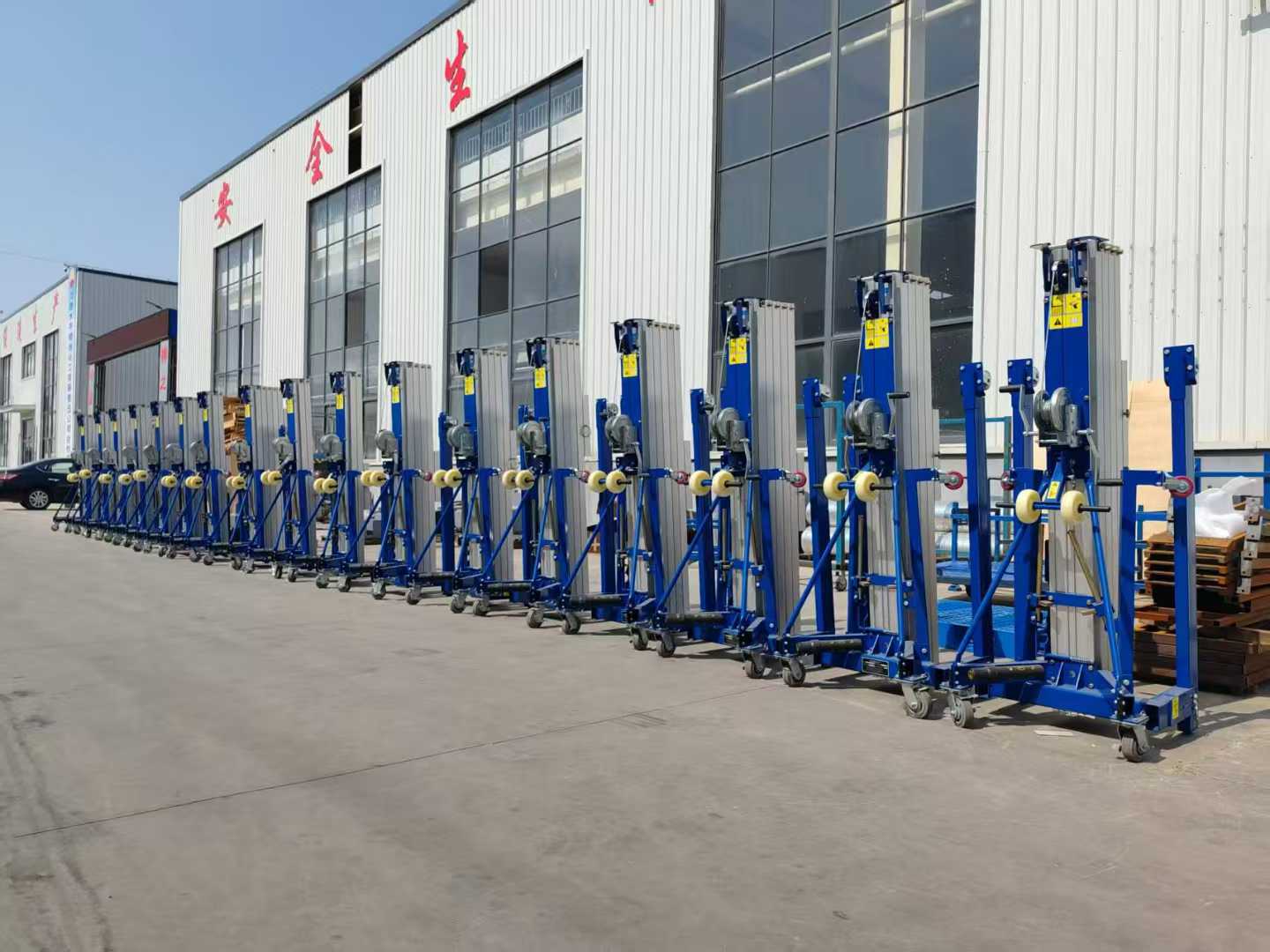 GEMNE Jimni hand-propelled aluminum alloy single-column lifting platform