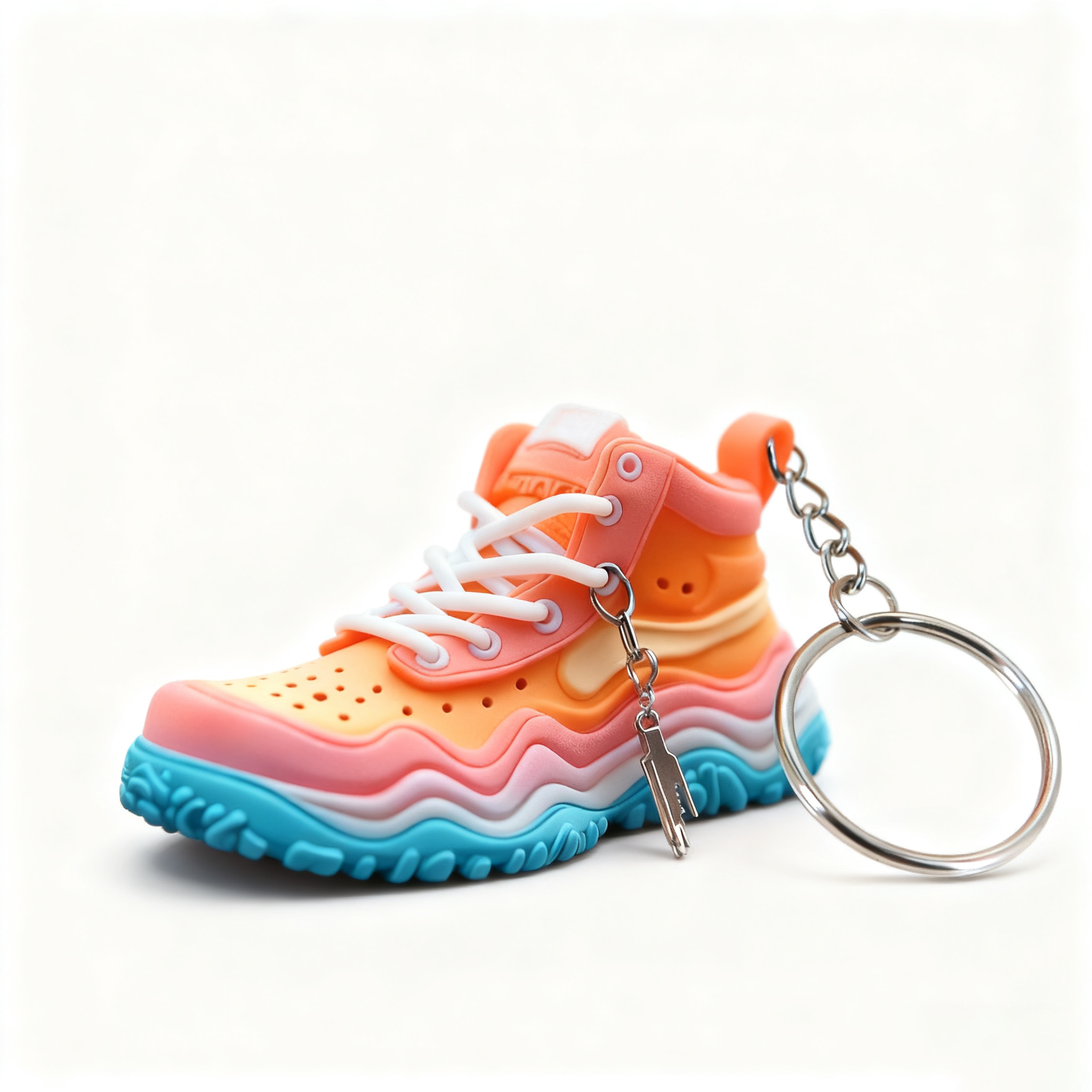 Factory Direct Sale Custom 3D Mini PVC Sneaker Keychain