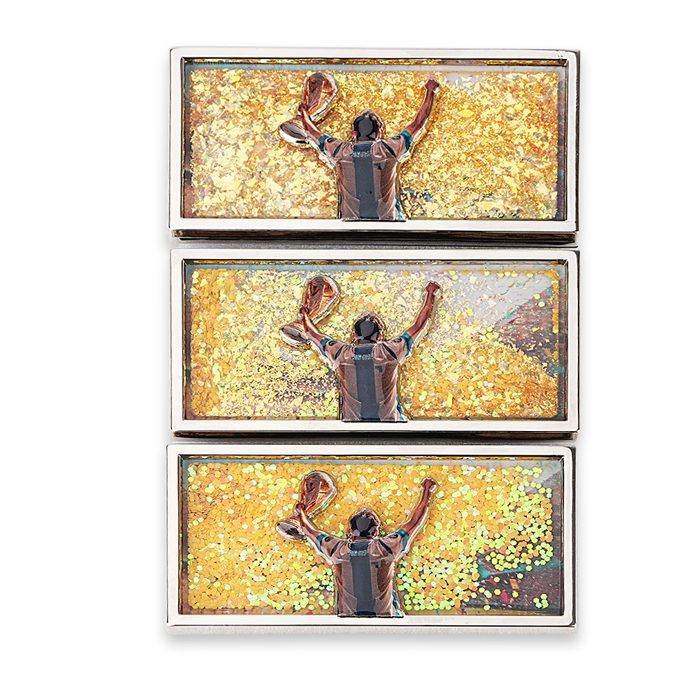 Custom UV Printed Logo Glitter Fridge Magnets