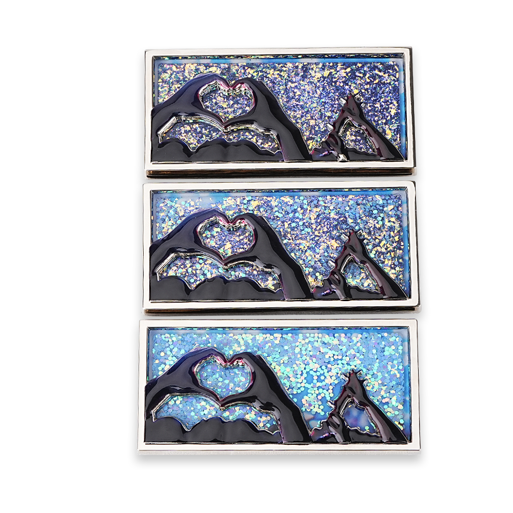 Hot Sale Custom Fridge Magnet With Flowable Glitter or Sequins
