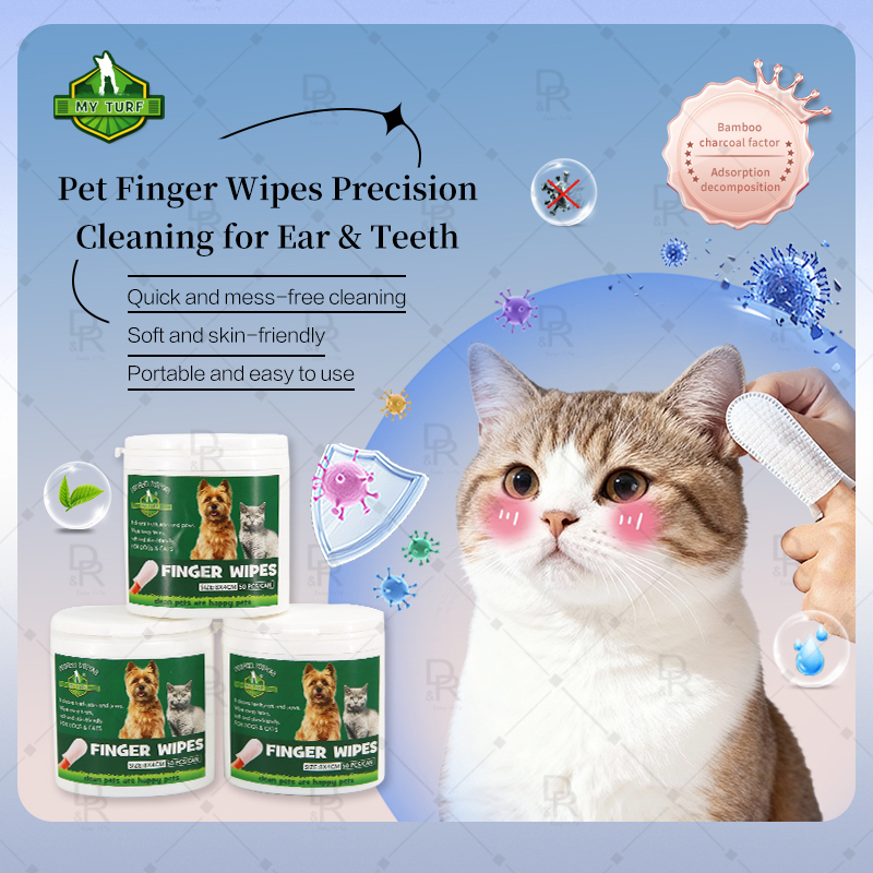 Pet finger wipes