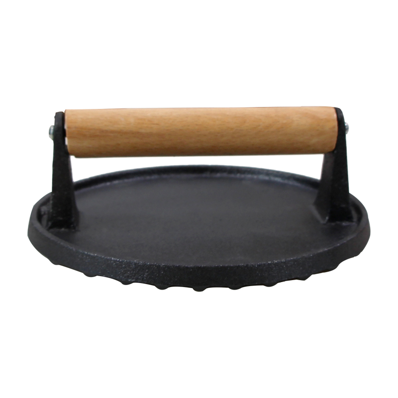 BBQ Meat Tool Round Grill Press Cast Iron Grill Meat Press Maker Smash Burger Press