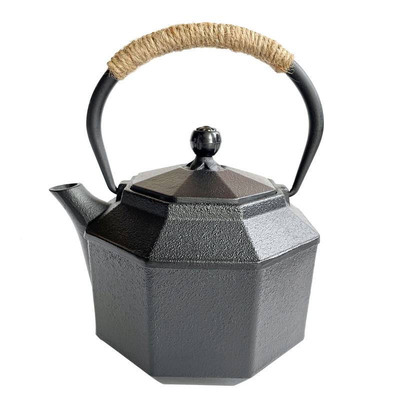 900ml Cast Iron Tea Pot Japanese Tea Kettle Metal Boiling Water Kettle with Filter Charcoal Fire
