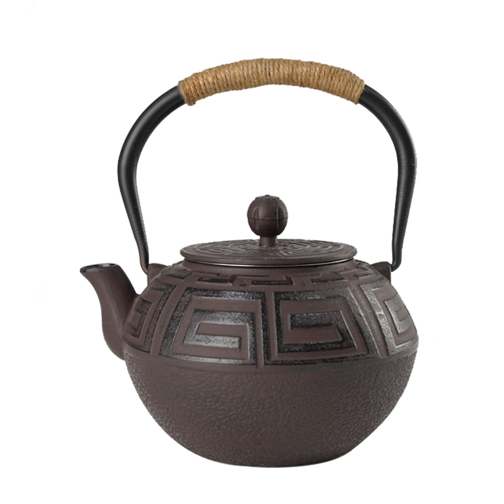1.2L Cast Iron Teapot Handle Tea Brewing the Tool Heat Resistant Cast Iron Coffee Teapot Set