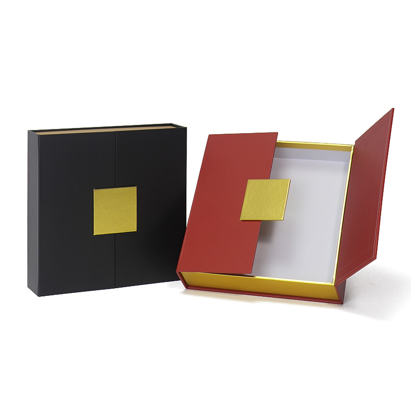 Gold Stamping Double Door Gift Paper Box