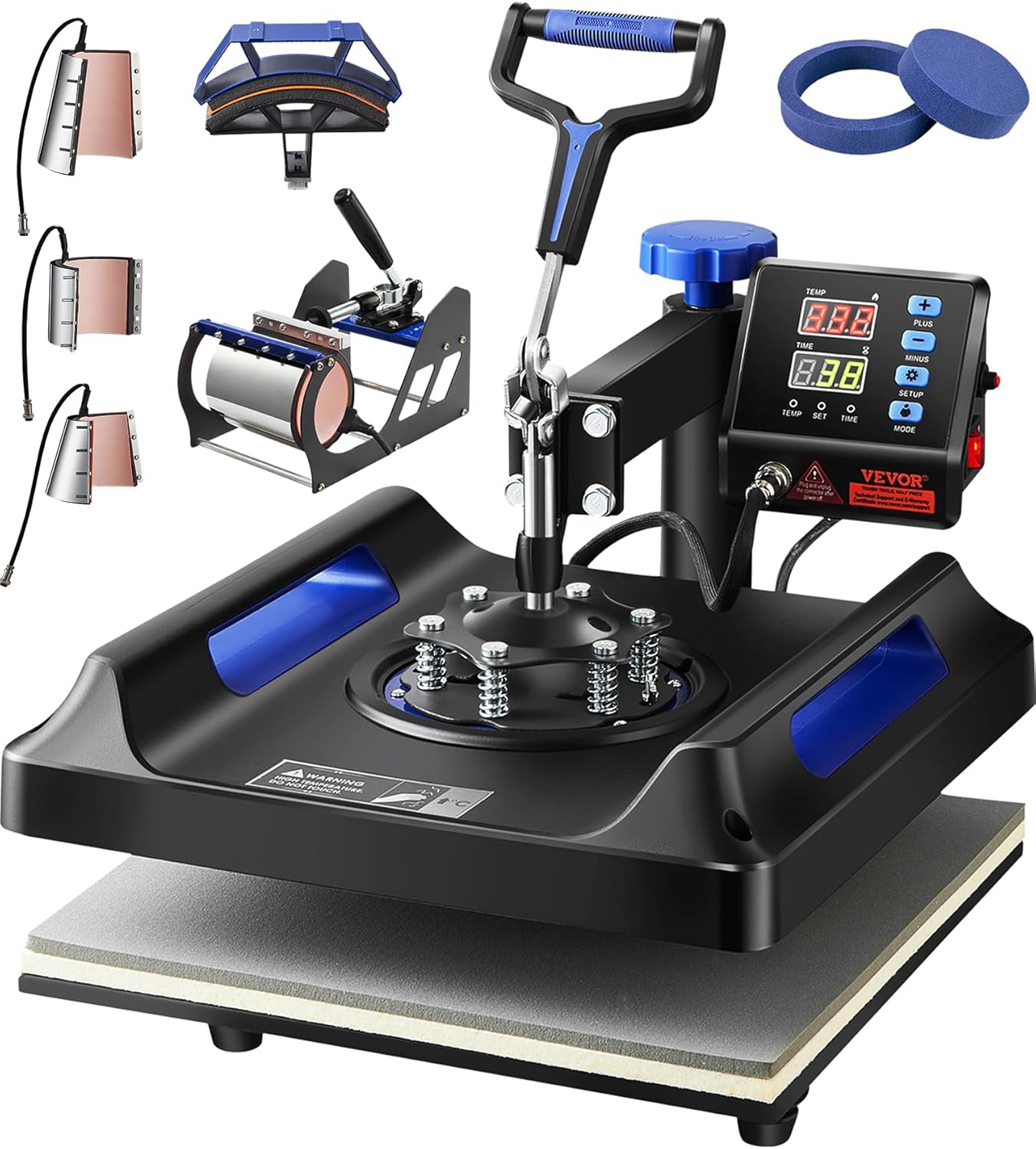 8 in 1 Heat Press Machine 15x15 Inch