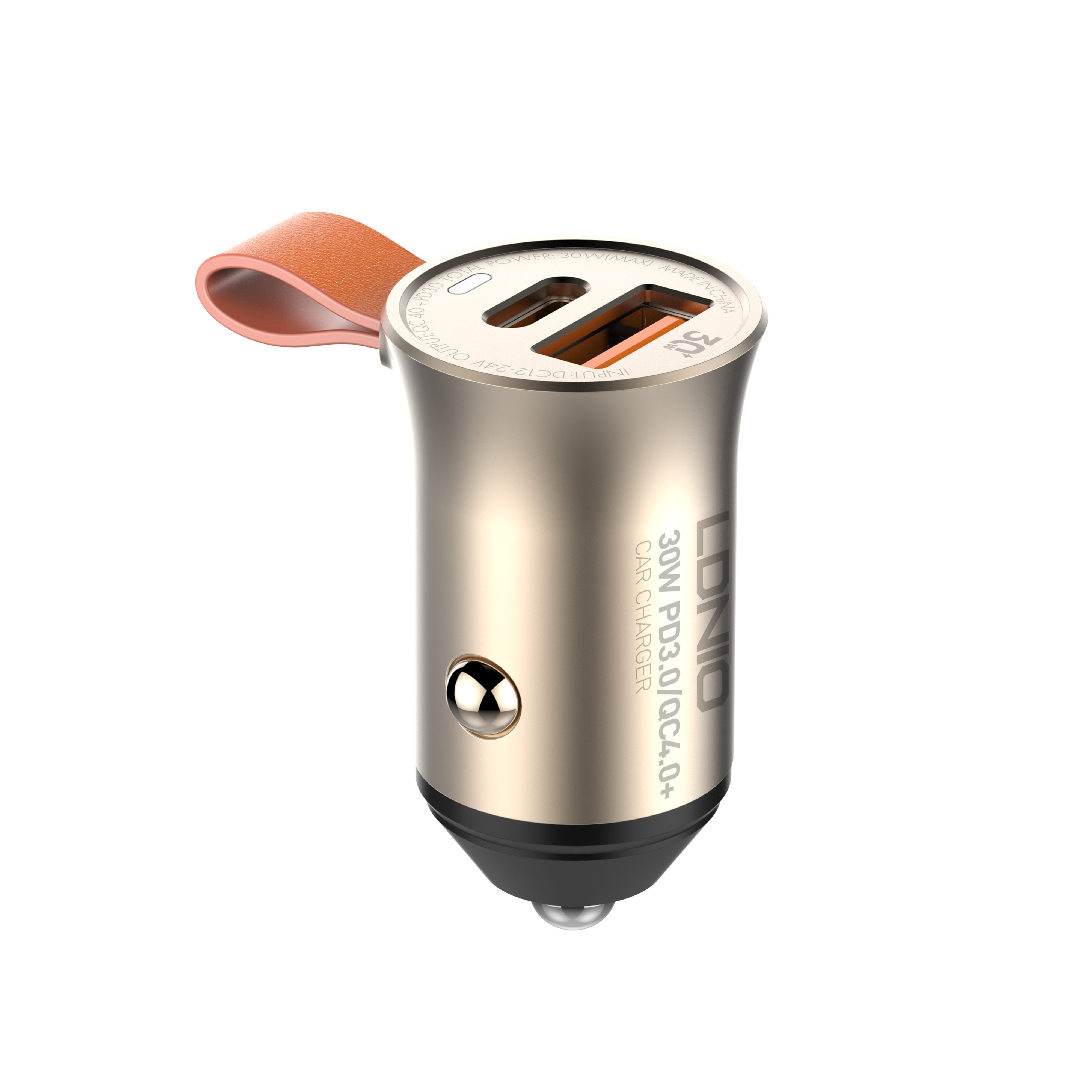 LDNIO C509Q PD 30W Car Charger USB Type C Fast Charging Adapter for iPhone 17 16 Quick Car Charger