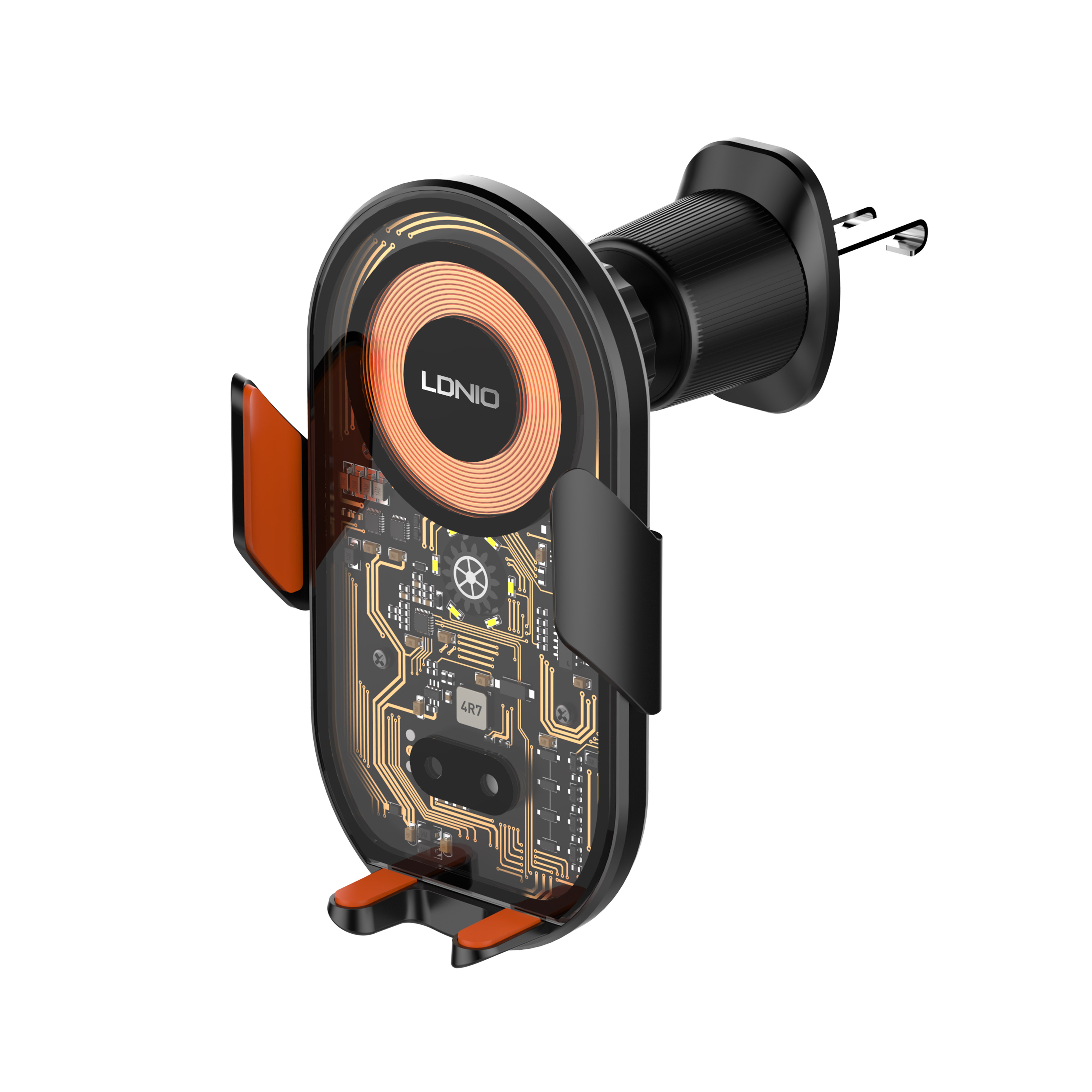 LDNIO MA30 15W Type C Magnetic Car Phone Holder Wireless Charging Car Mount Mobile Phone Car Holder