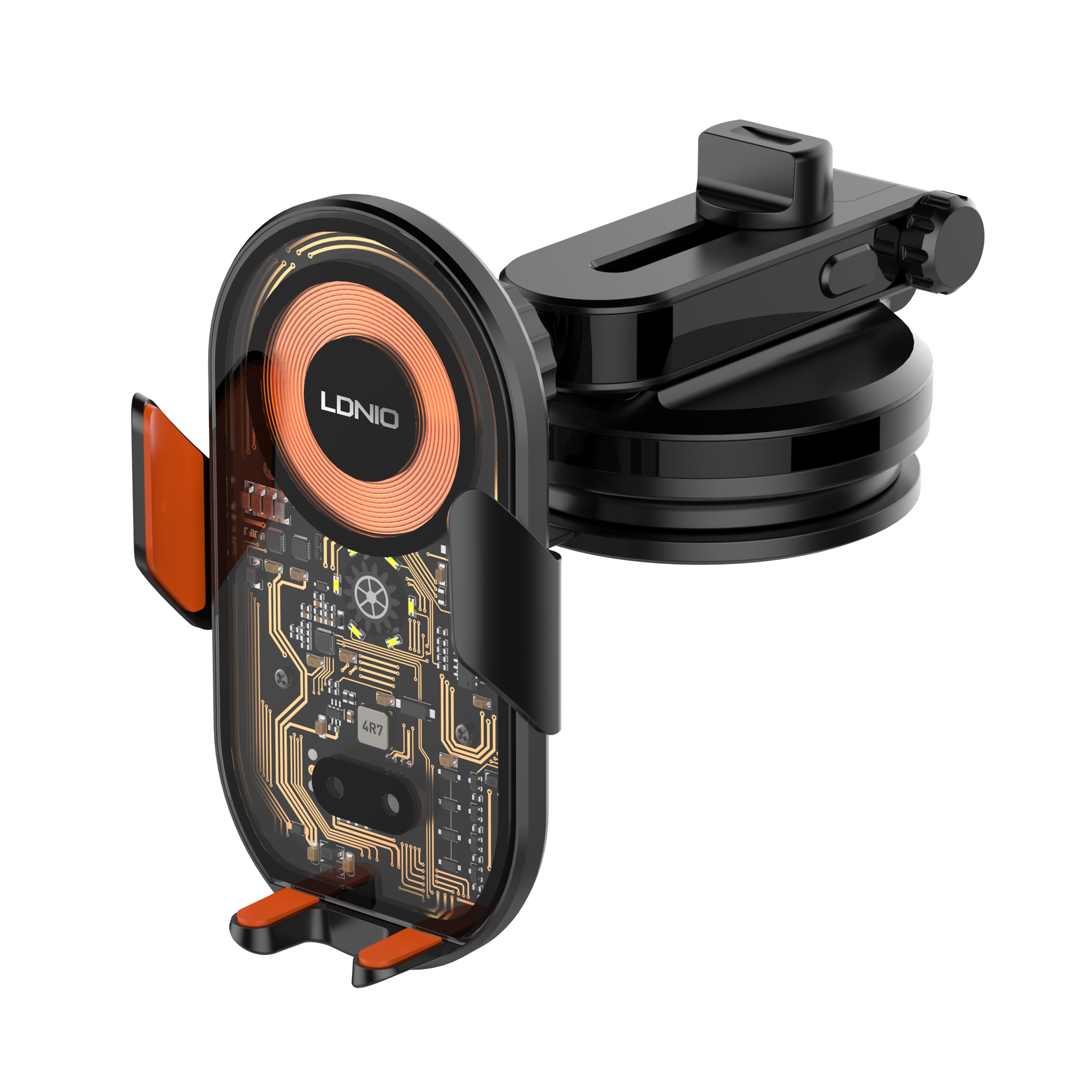 LDNIO MA30 15W Type C Magnetic Car Phone Holder Wireless Charging Car Mount Mobile Phone Car Holder