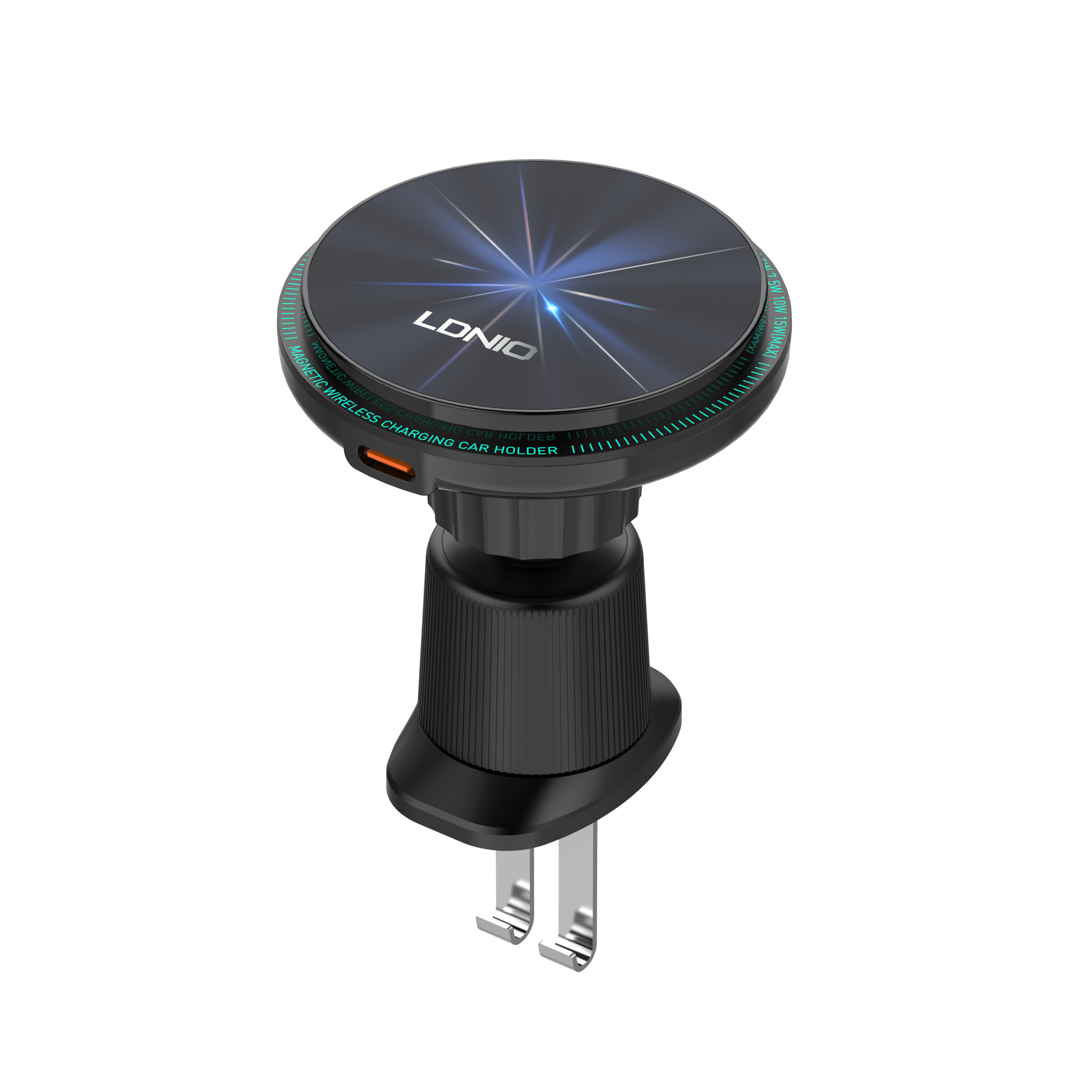 LDNIO MA23 15W Magnetic Wireless Car Mount – Fast Charging Air Vent Holder