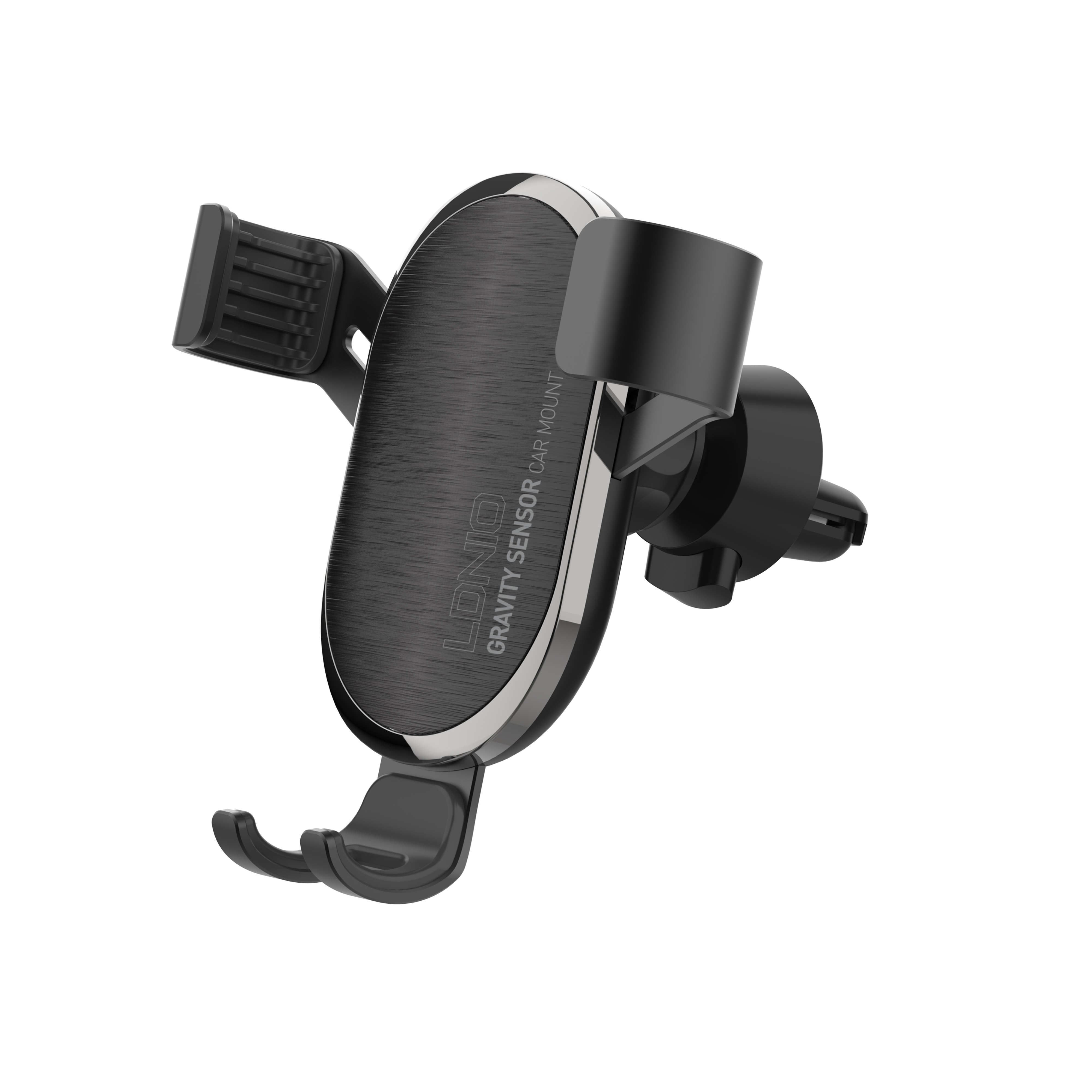 LDNIO MG01 Premium Metal Car Stand – Secure Windshield/Dashboard Mount for Phones