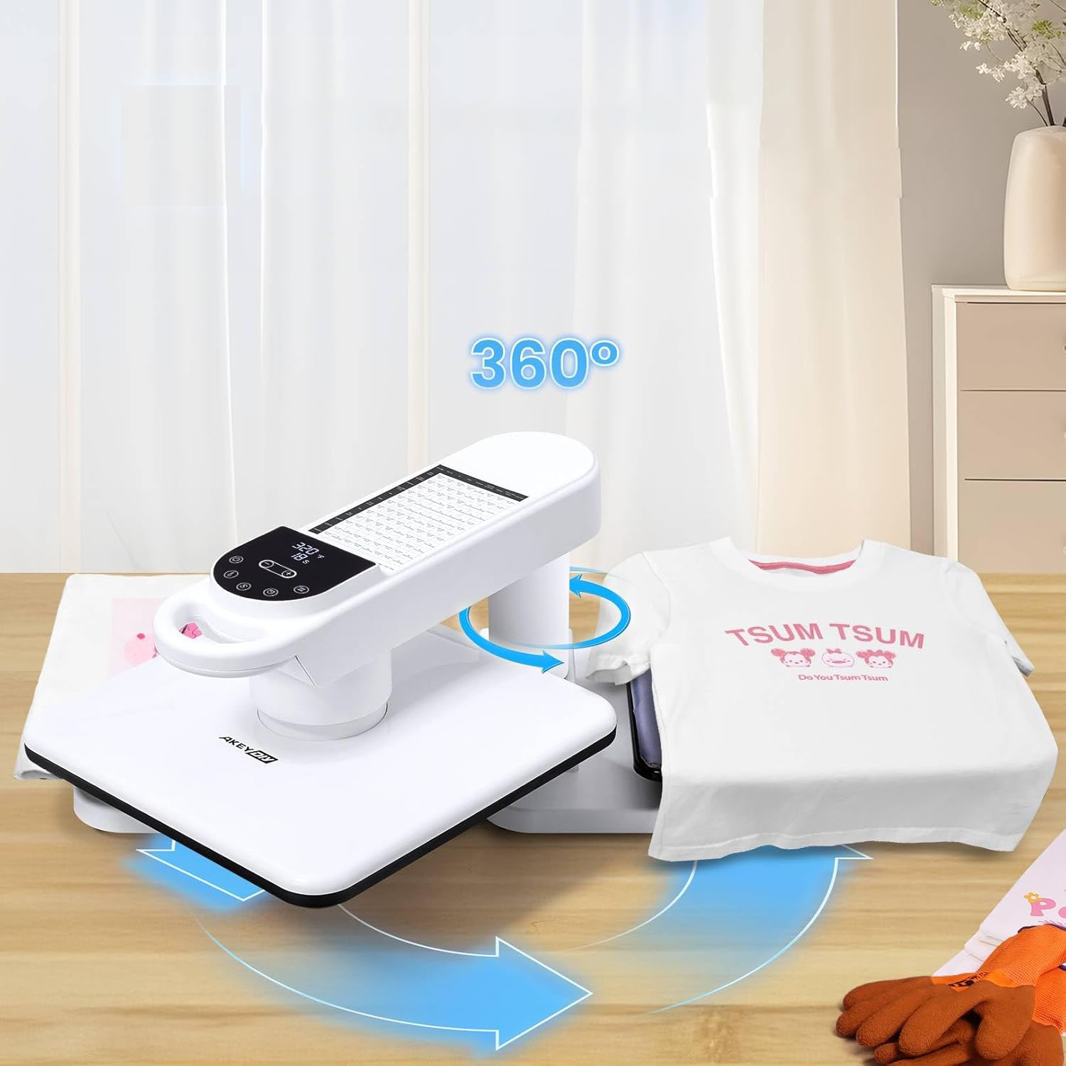Auto Heat Press 15x15 with Double Workbench