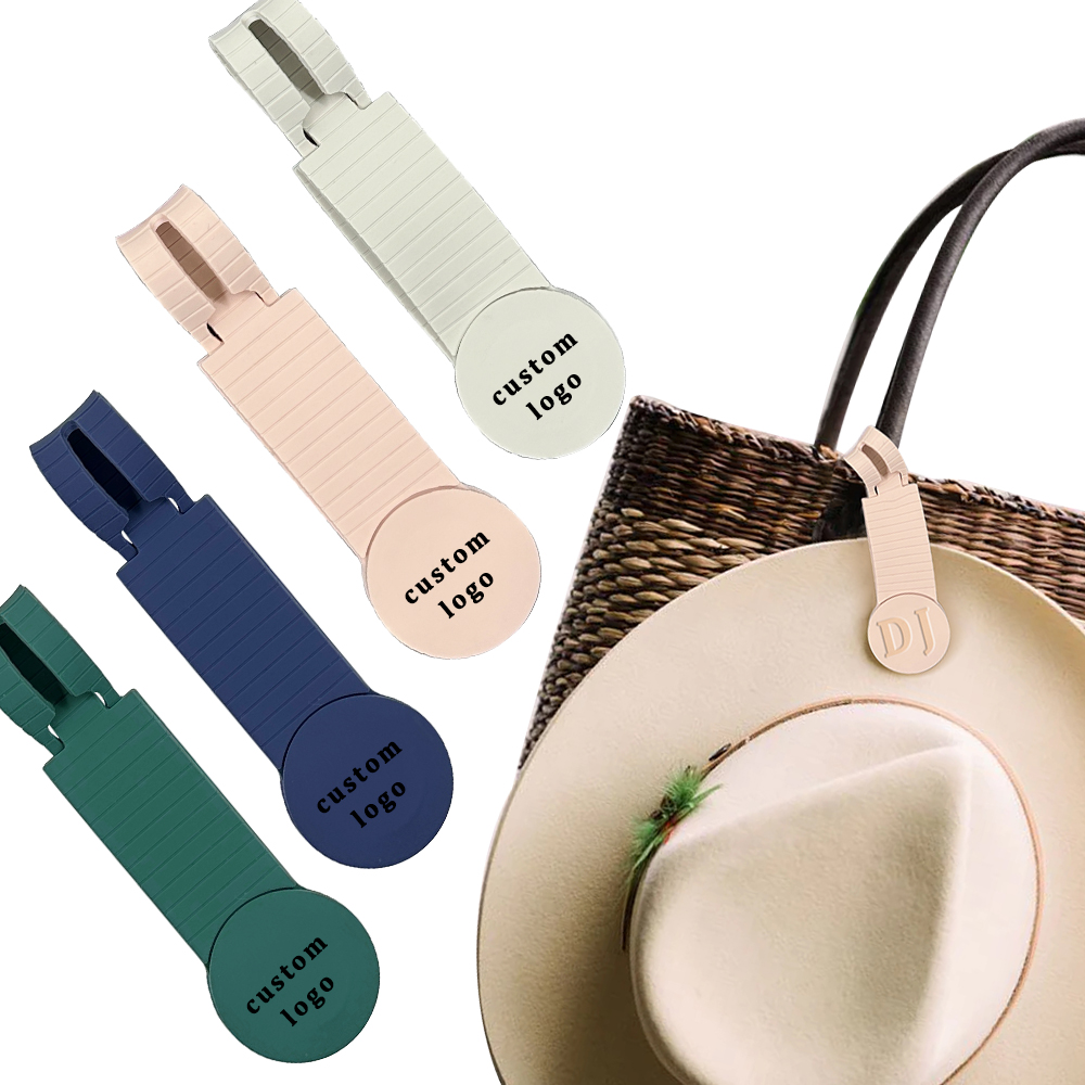 Custom Logo Travel Sun Magnetic Silicone Hat Clips