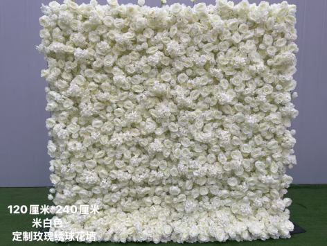 Customized rose hydrangea wall
