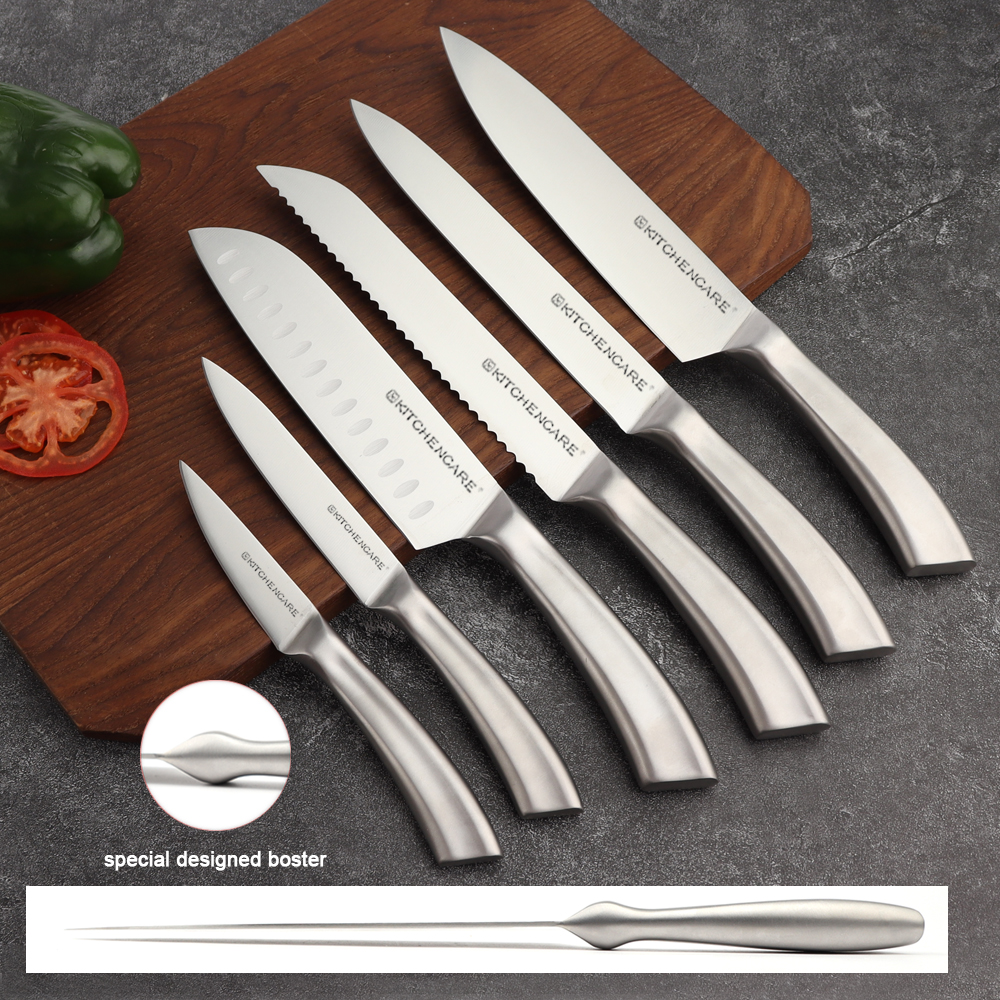 Hip-home Professional 8inch Chef Knife Stainless Steel Kitchen Knives with Hygienic Bolster Design