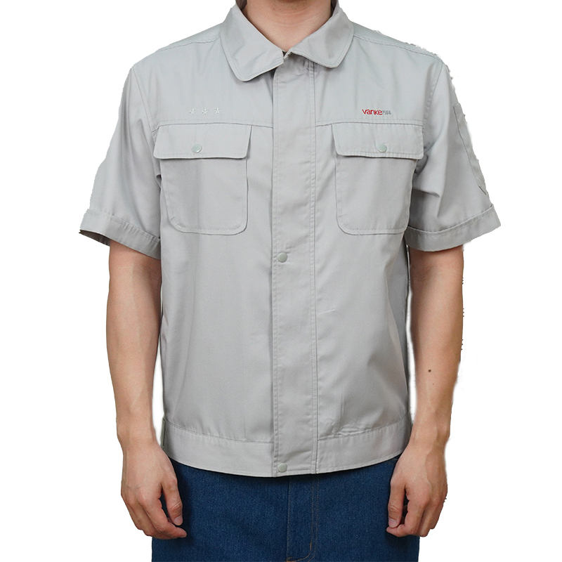 Adjustable waist short sleeved jacket