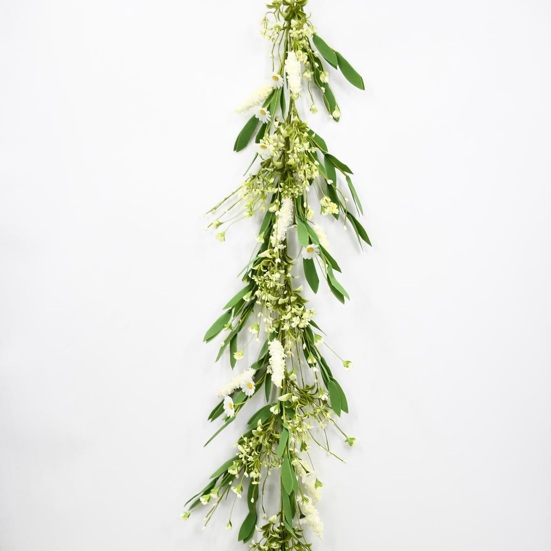 Transworld 160cm Spring Artificial Flower Garland Colortful for Holiday Home Party Festival Decor
