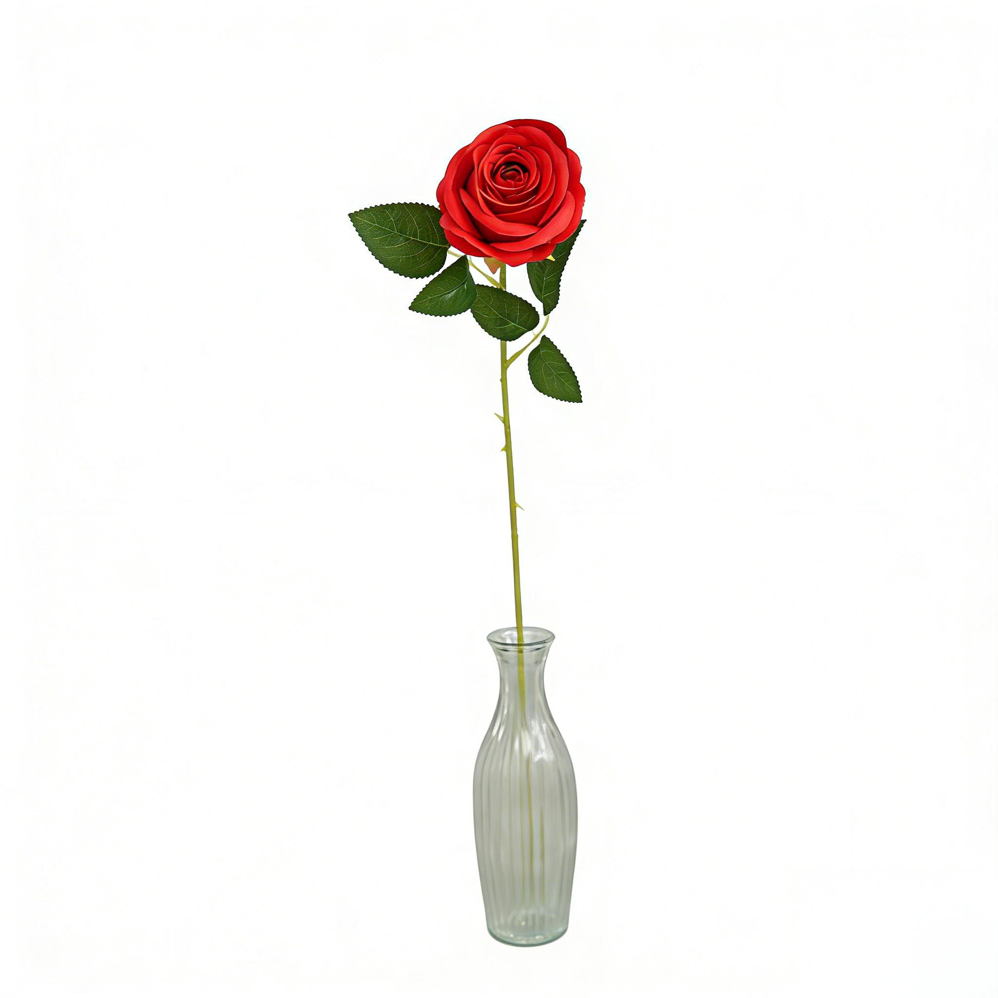 Transworld New Product 3D Bud Single Artificial Rose for Gift Wedding Table Centerpiece Home Decor