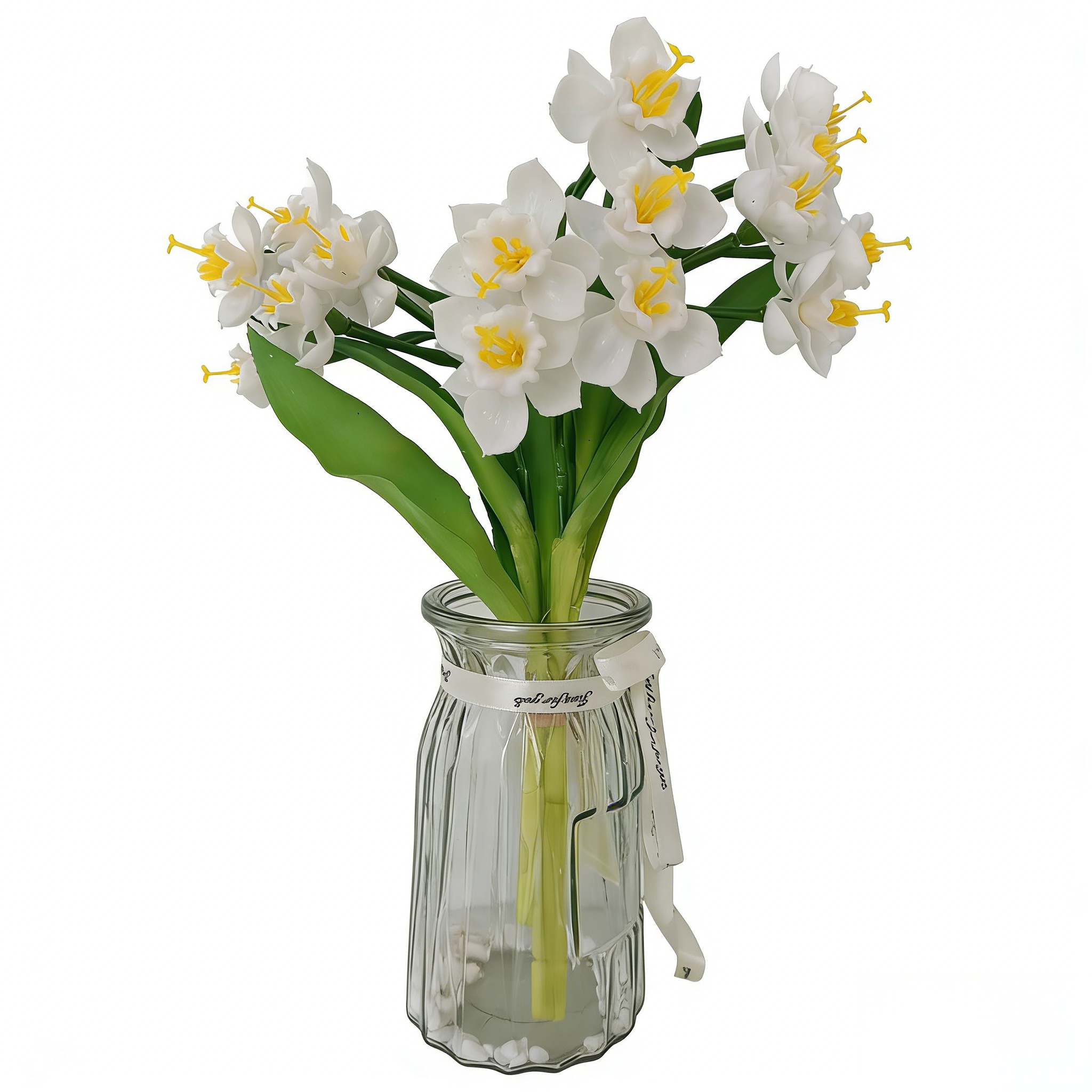 Transworld New Product Handmade Narcissus Branch Artificial Flower for Home Table Store Front Decor