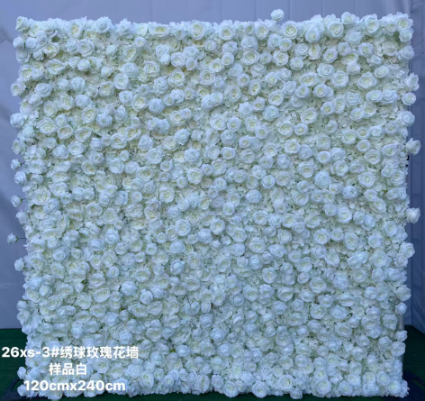 Ballflower rose wall