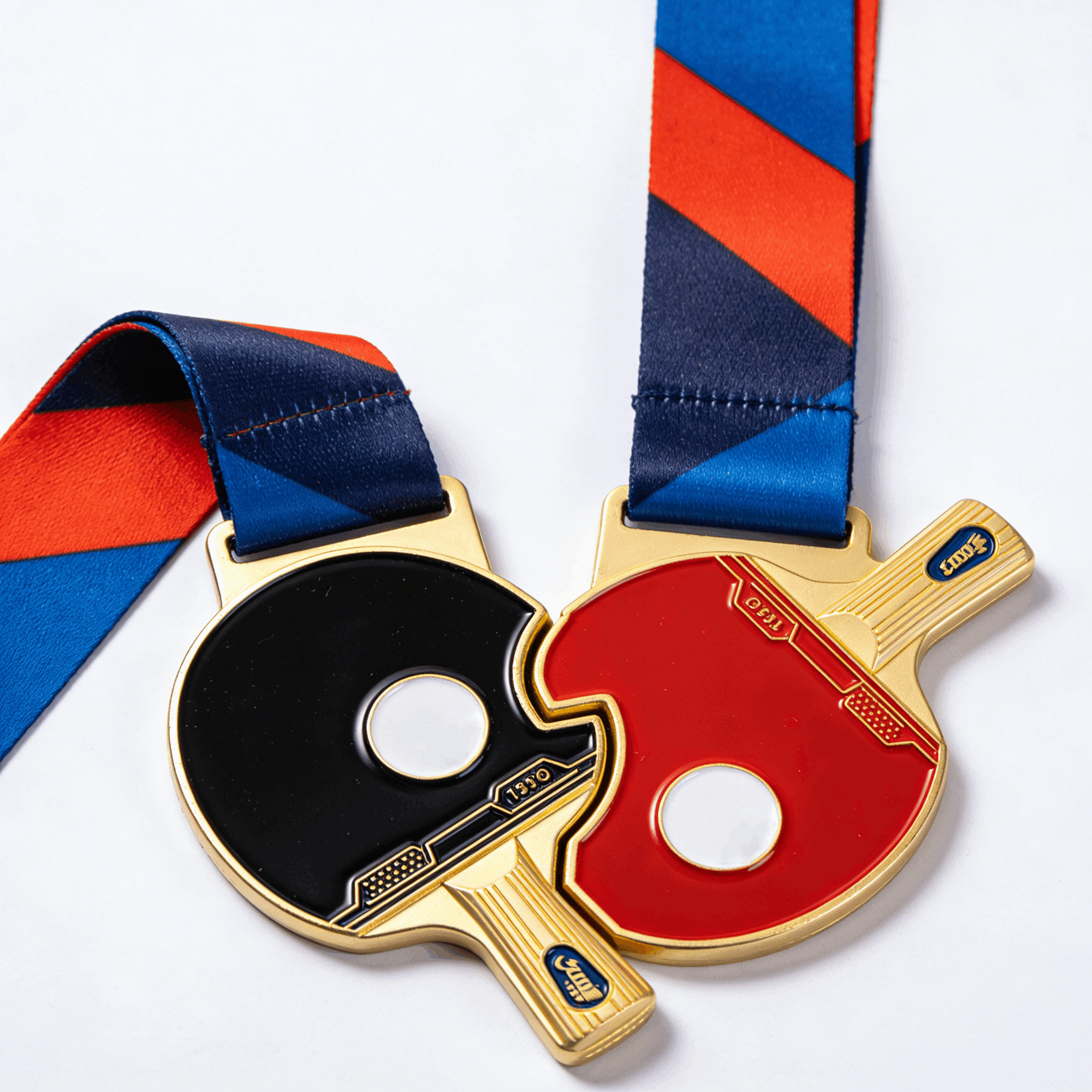 Factory Direct Custom Double Player Sports Medals for Table Tennis Tournaments