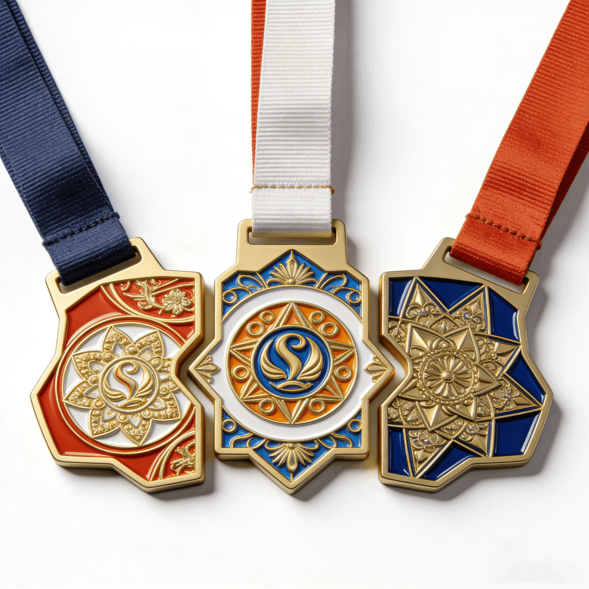 Custom Shaped Personalized Logo Soft Enamel Puzzle Medals