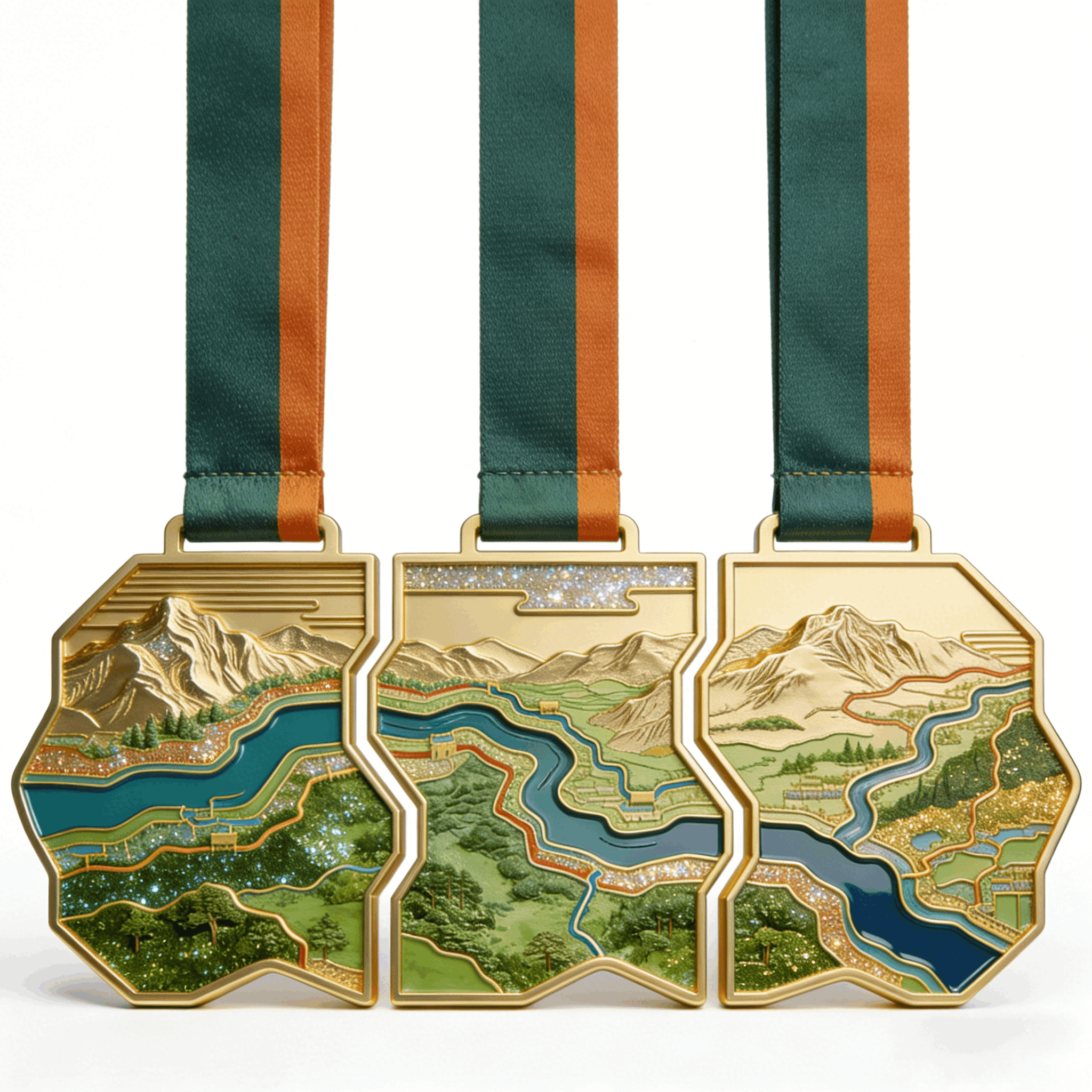 Custom Designed Hiking Race Medals and Commemorative Medals