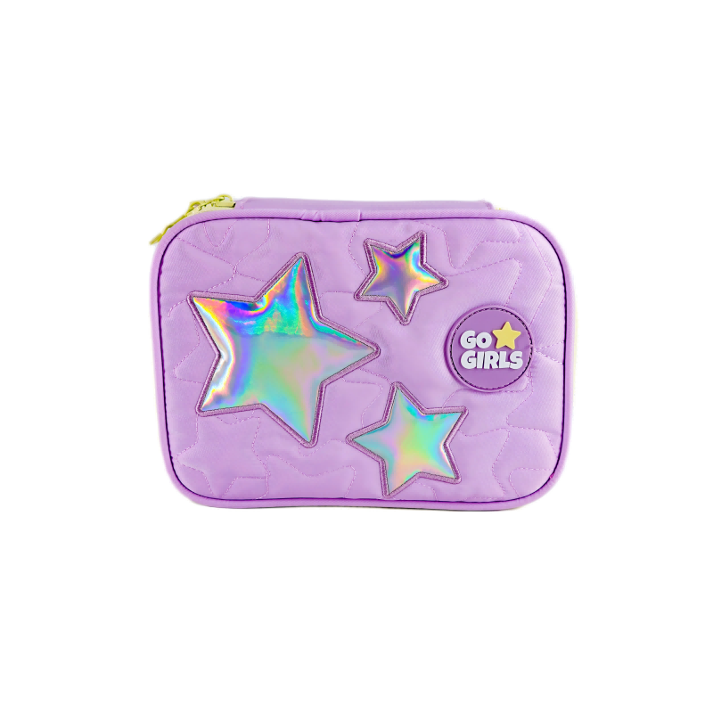 HASLOR student pencil case, star pattern, customization available.
